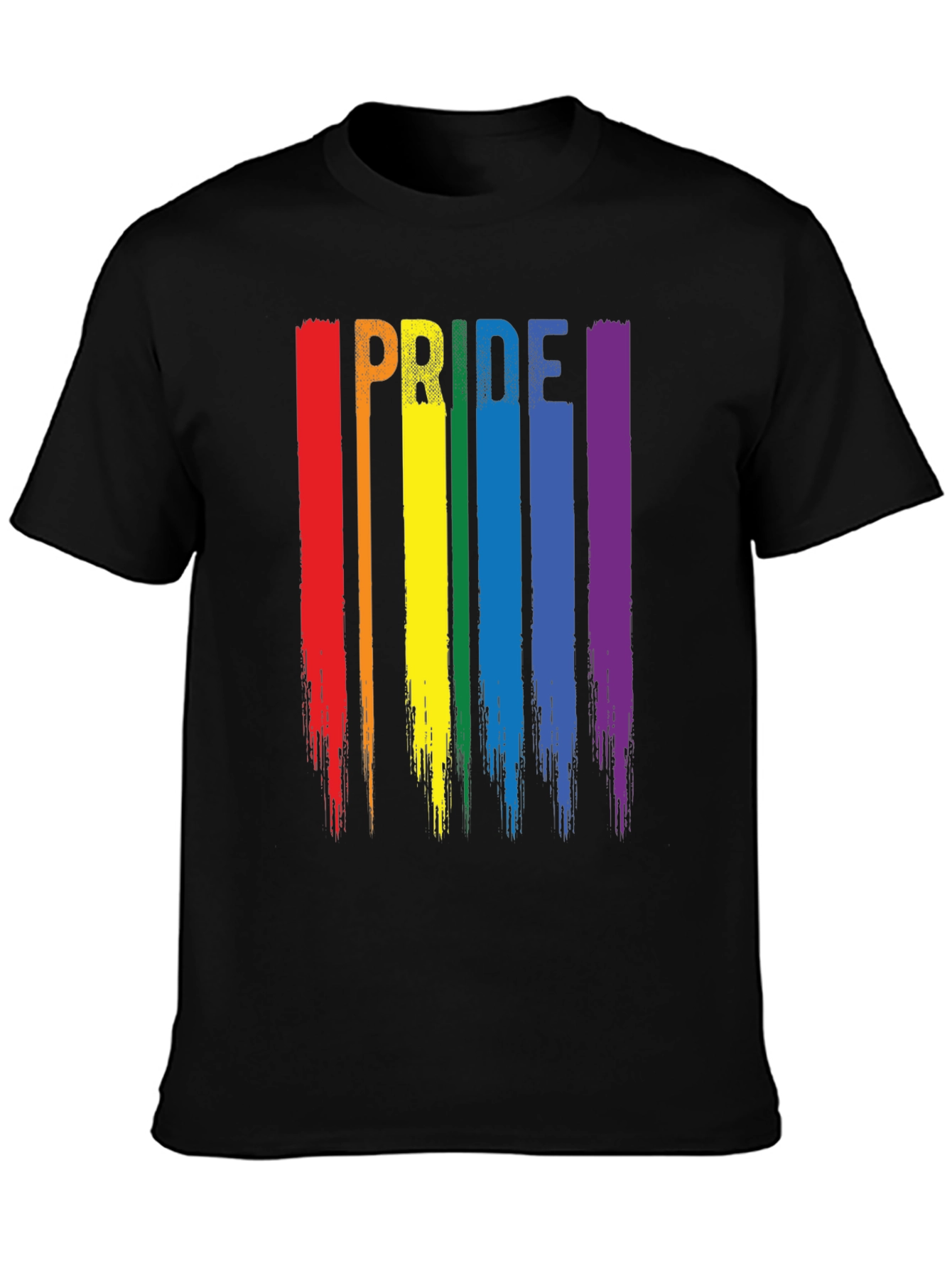 Pride Rainbow Stripe Graphic T-Shirt