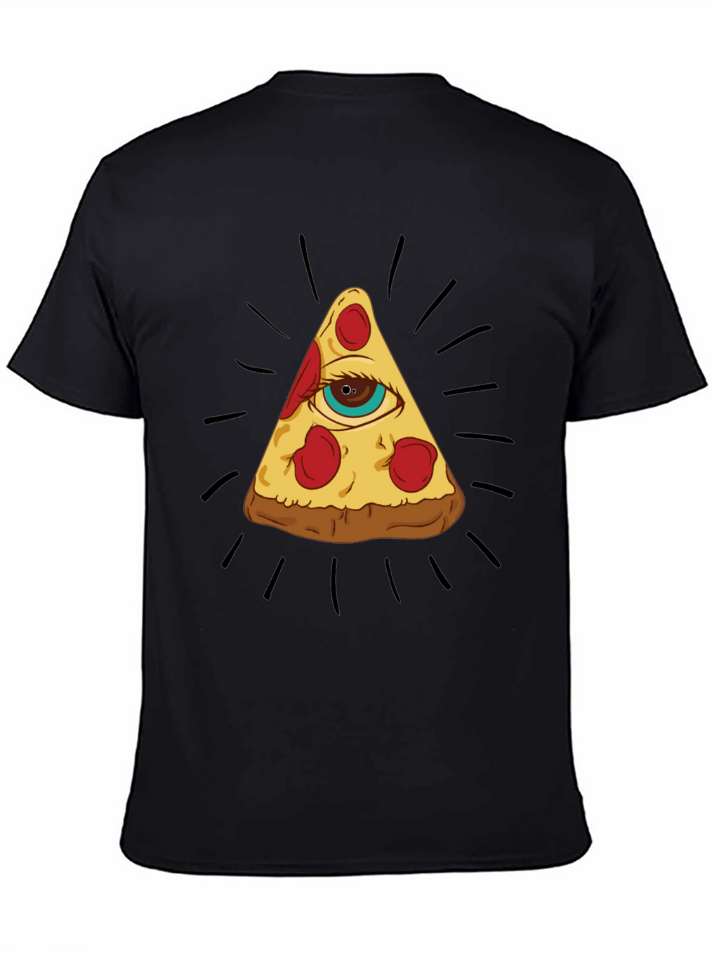 Pizza Eye T-Shirt - Illuminati Foodie Tee