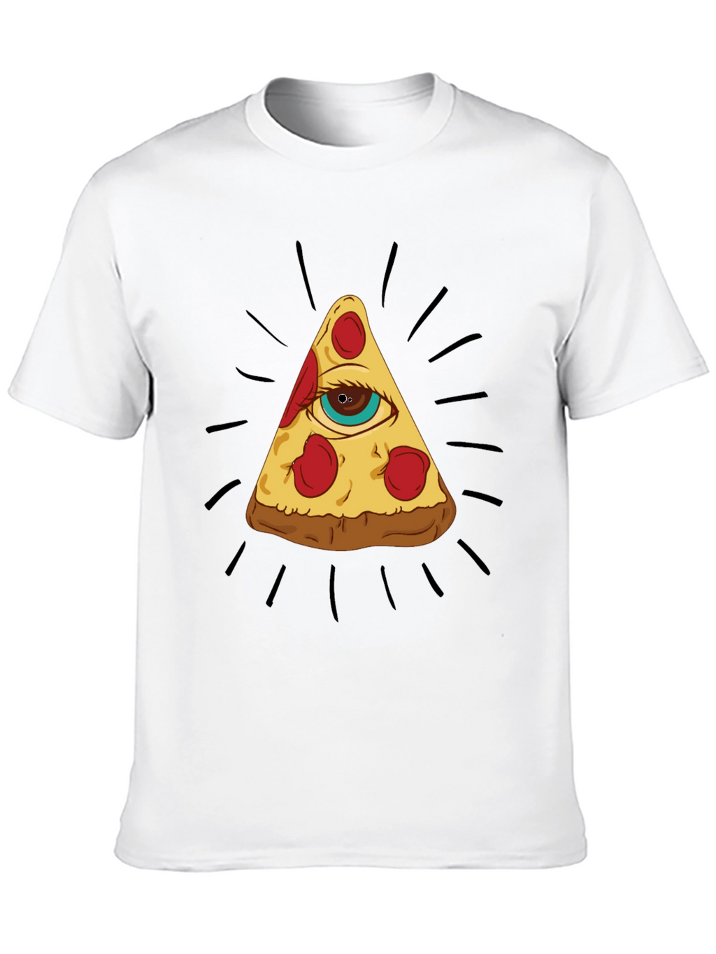 Pizza Eye T-Shirt - Illuminati Foodie Tee