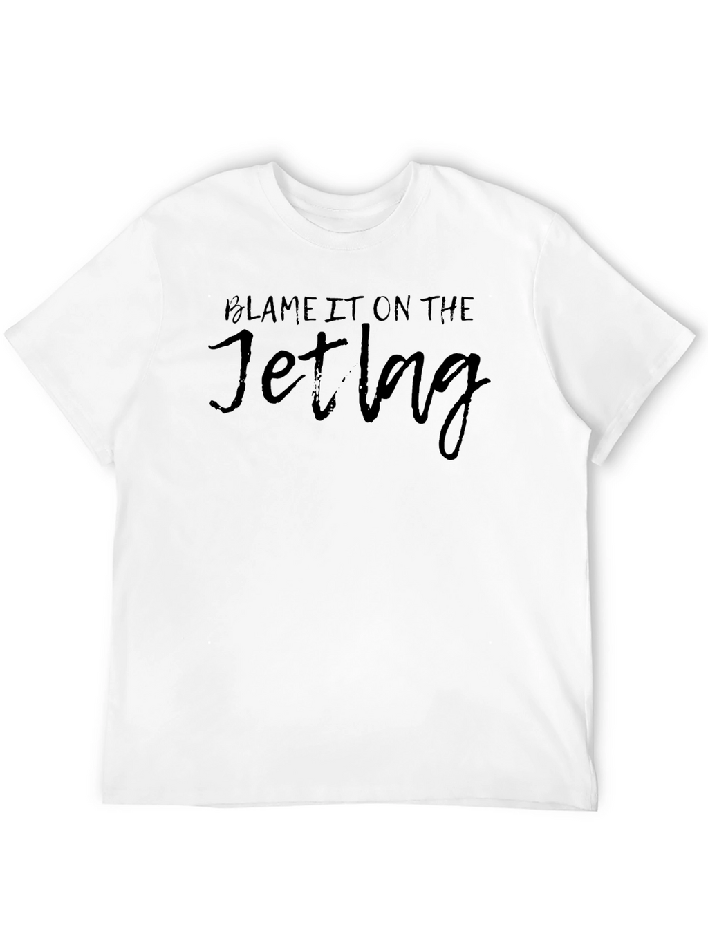 Blame It On The Jetlag Black T-Shirt