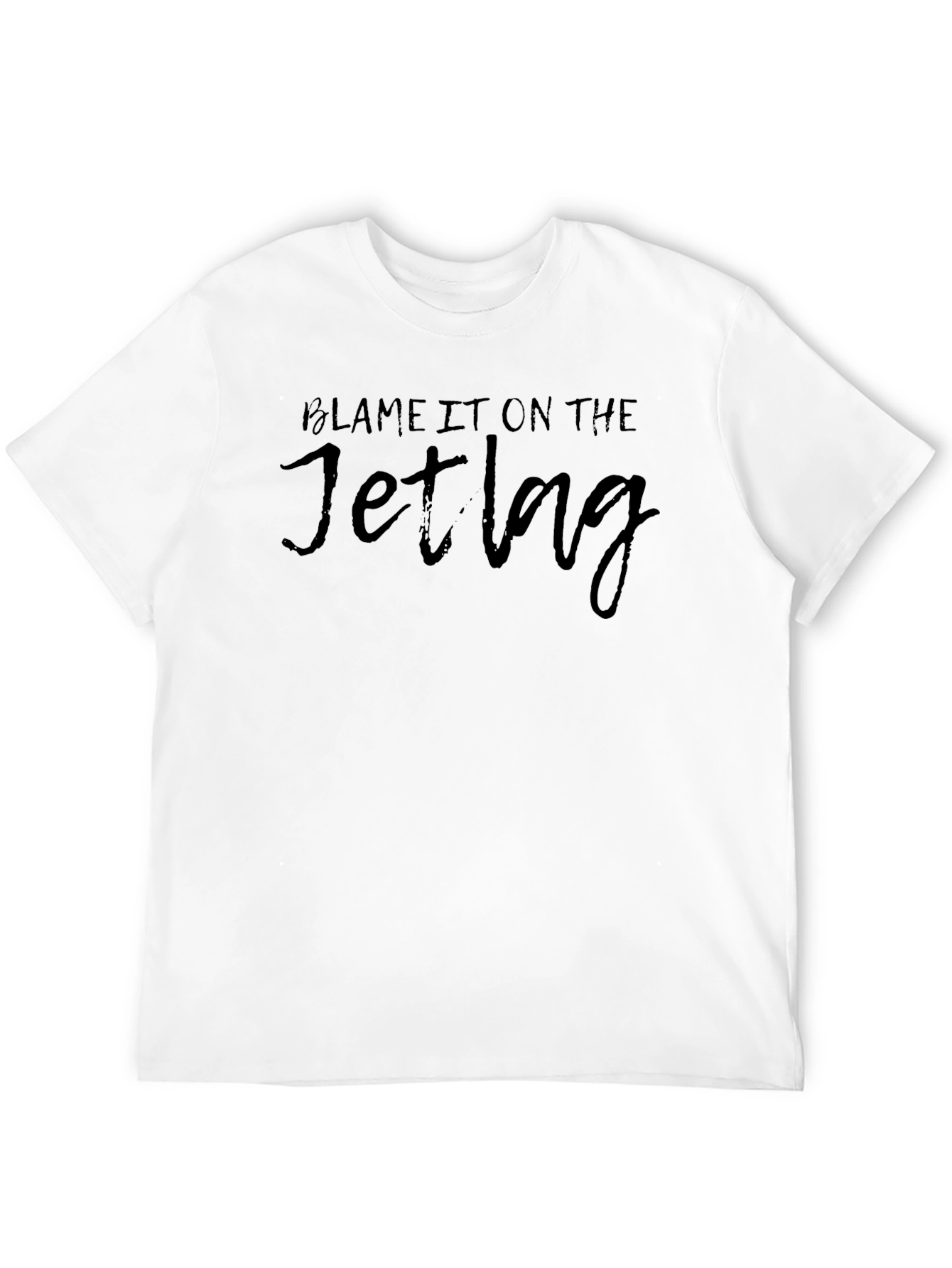 Blame It On The Jetlag Black T-Shirt