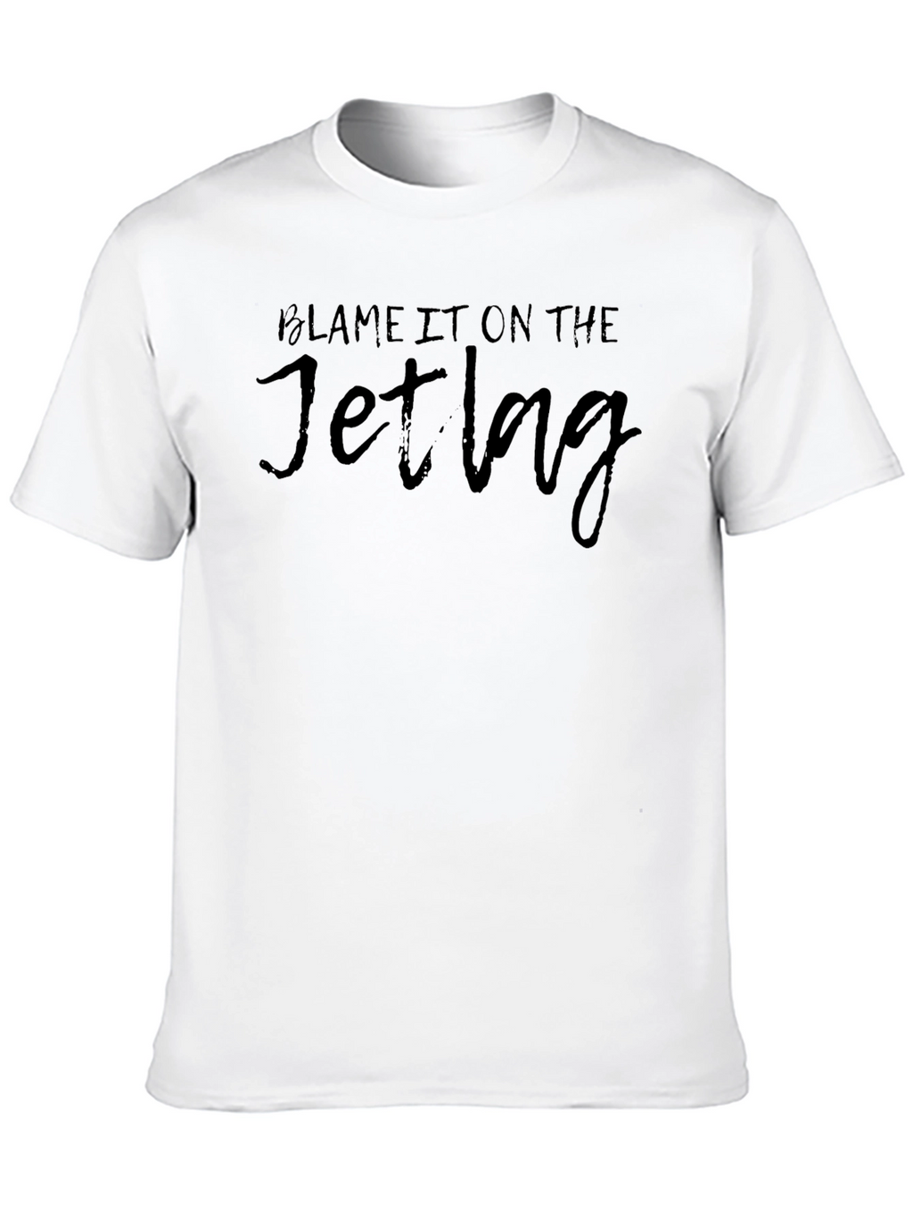 Blame It On The Jetlag Black T-Shirt