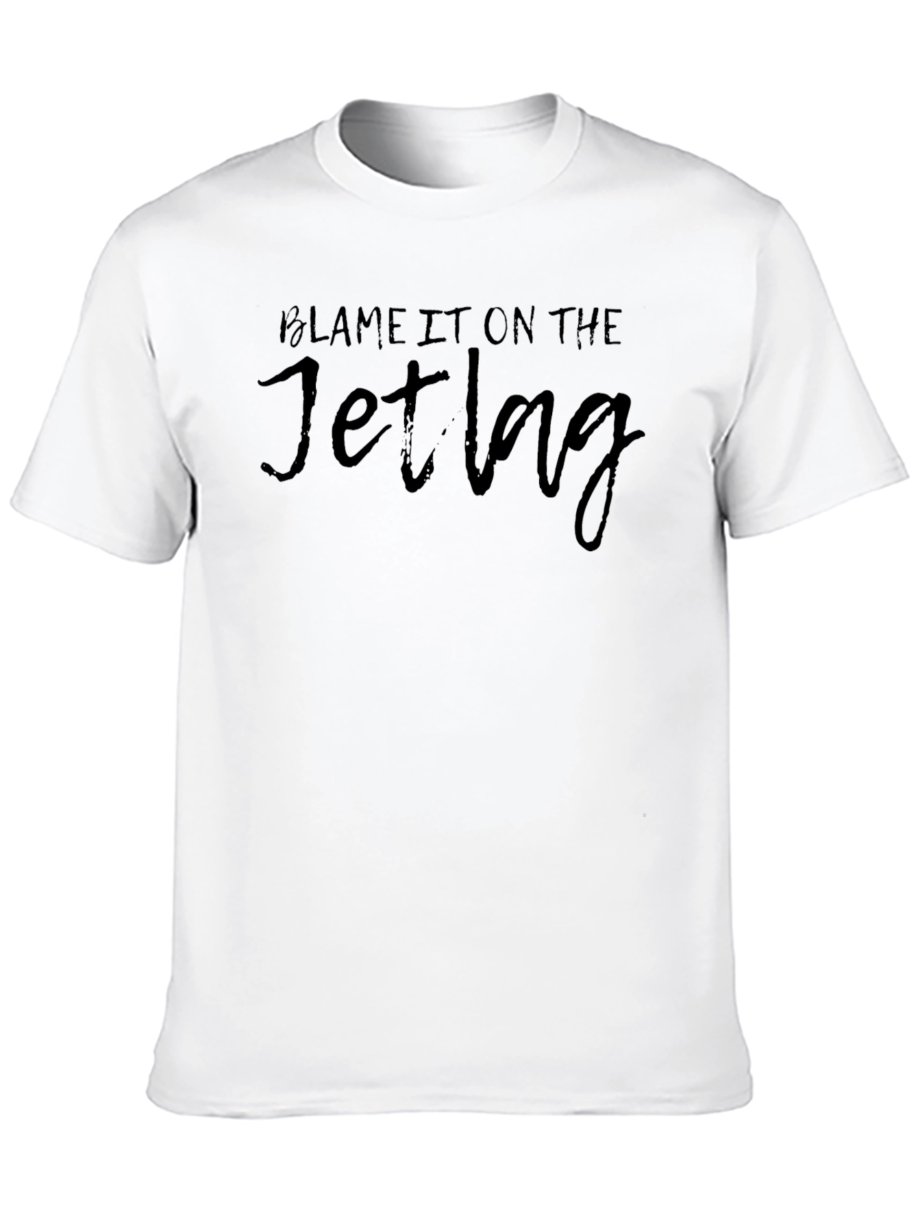 Blame It On The Jetlag Black T-Shirt