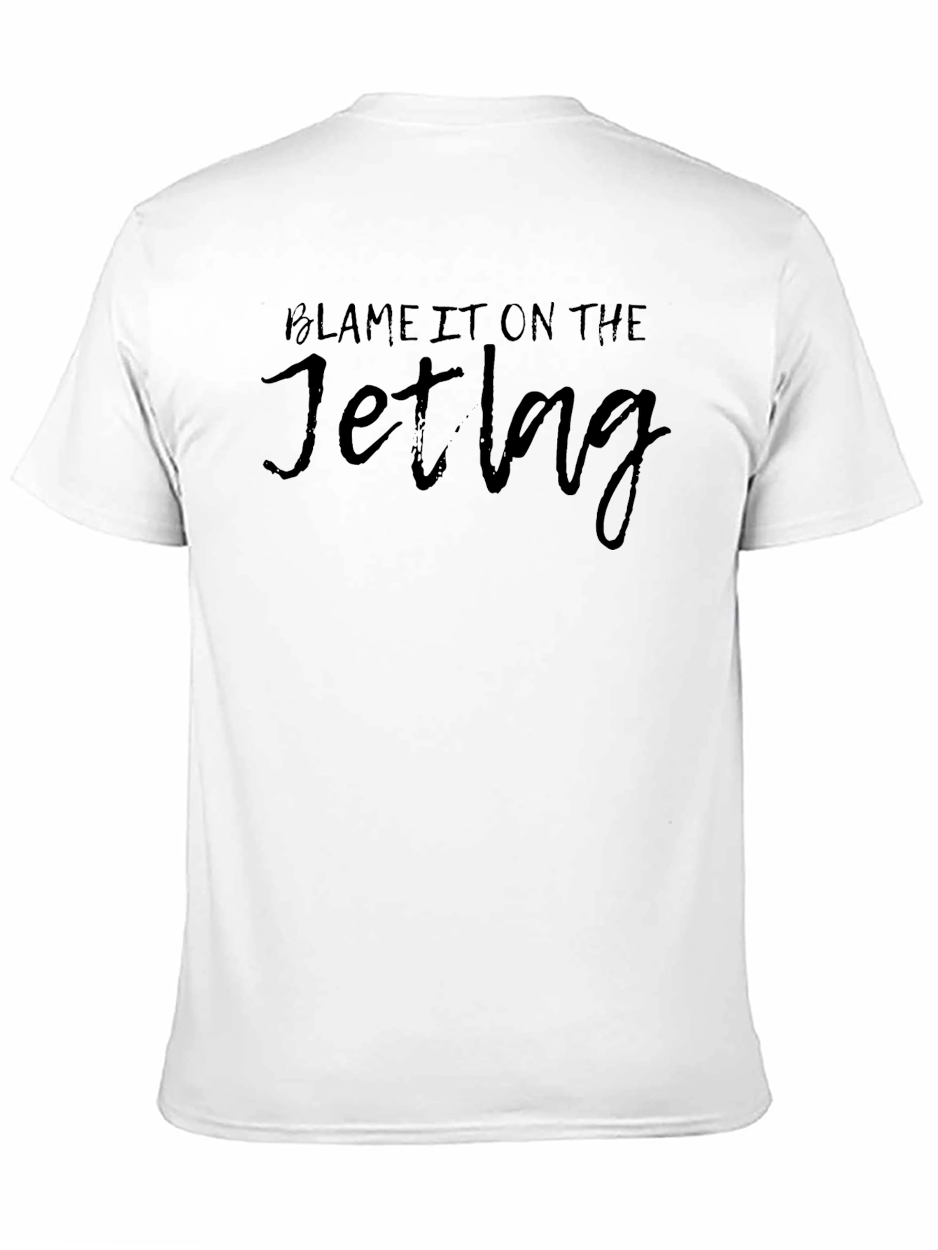 Blame It On The Jetlag Black T-Shirt