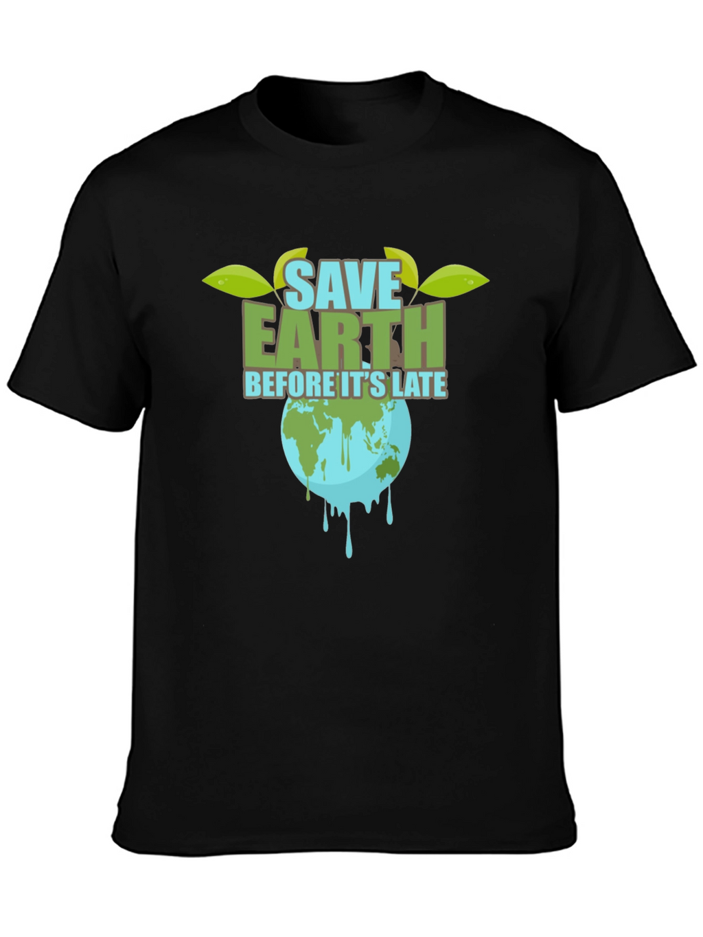 Save Earth T-Shirt - Black Graphic Tee
