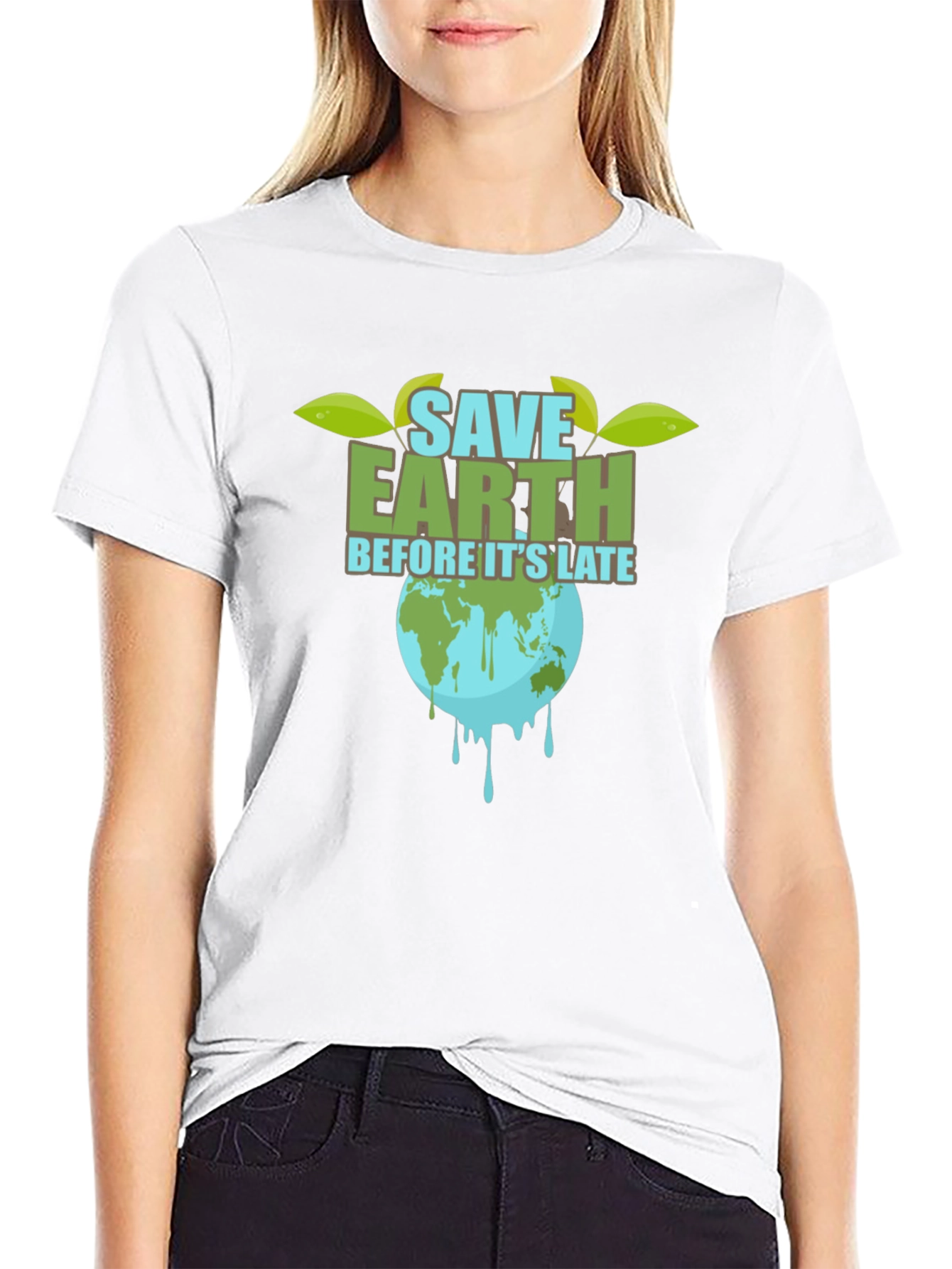 Save Earth T-Shirt - Black Graphic Tee