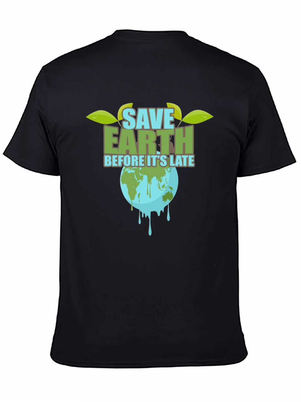 Save Earth T-Shirt - Black Graphic Tee