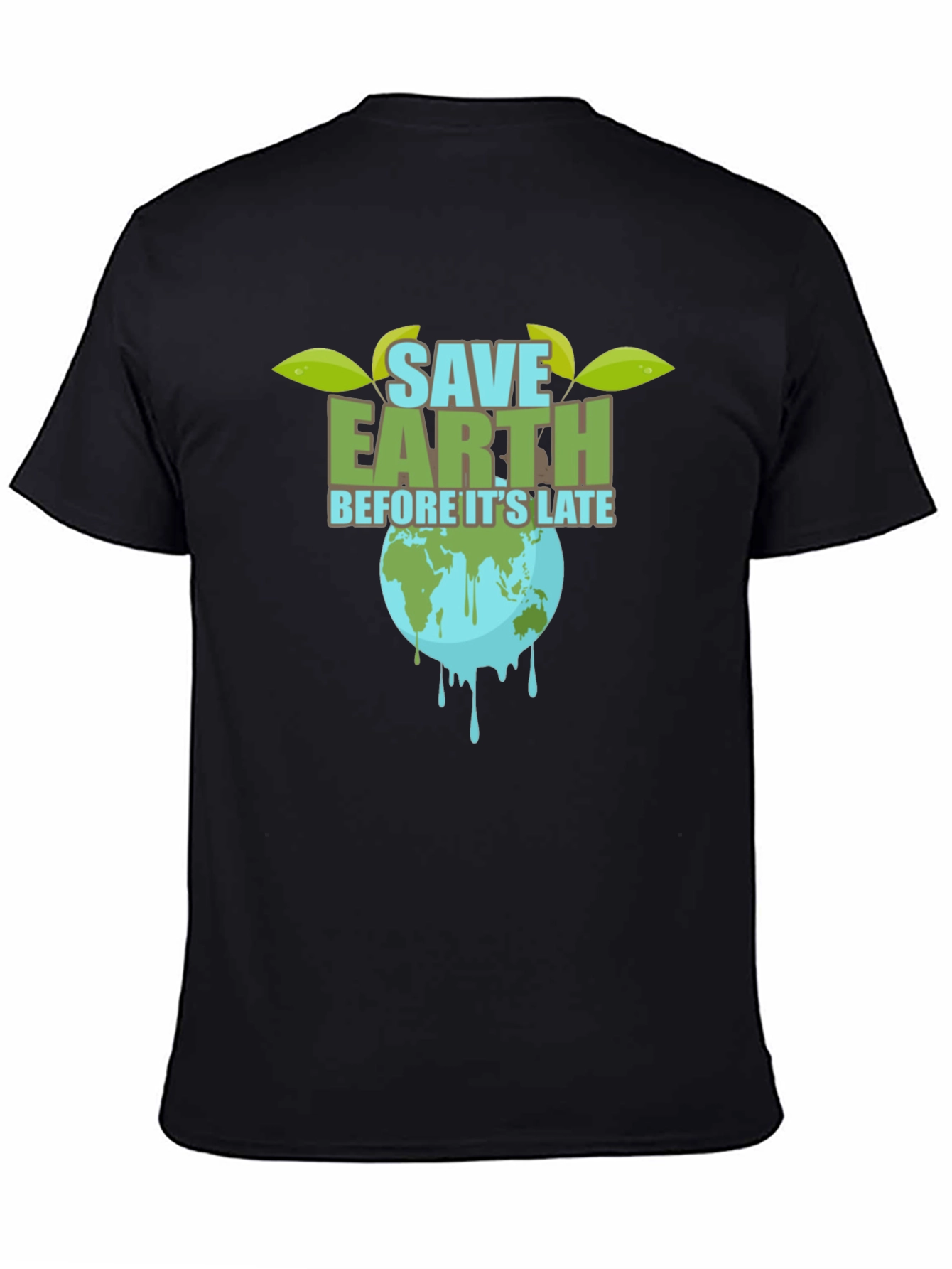 Save Earth T-Shirt - Black Graphic Tee