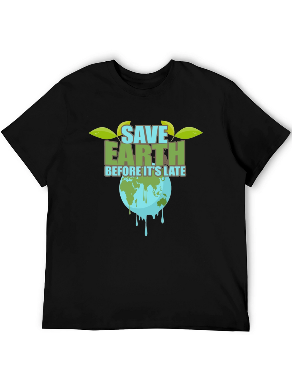 Save Earth T-Shirt - Black Graphic Tee