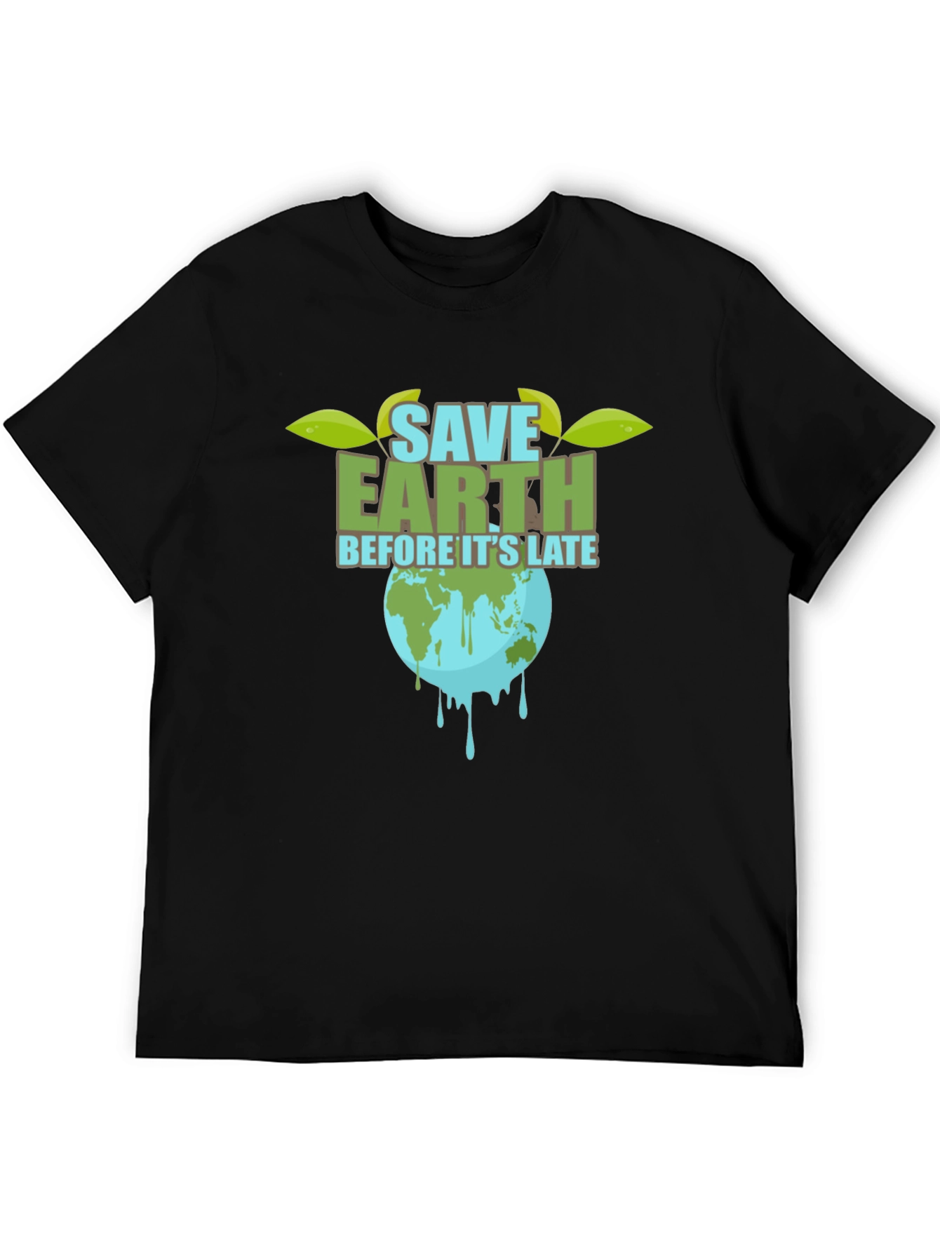 Save Earth T-Shirt - Black Graphic Tee