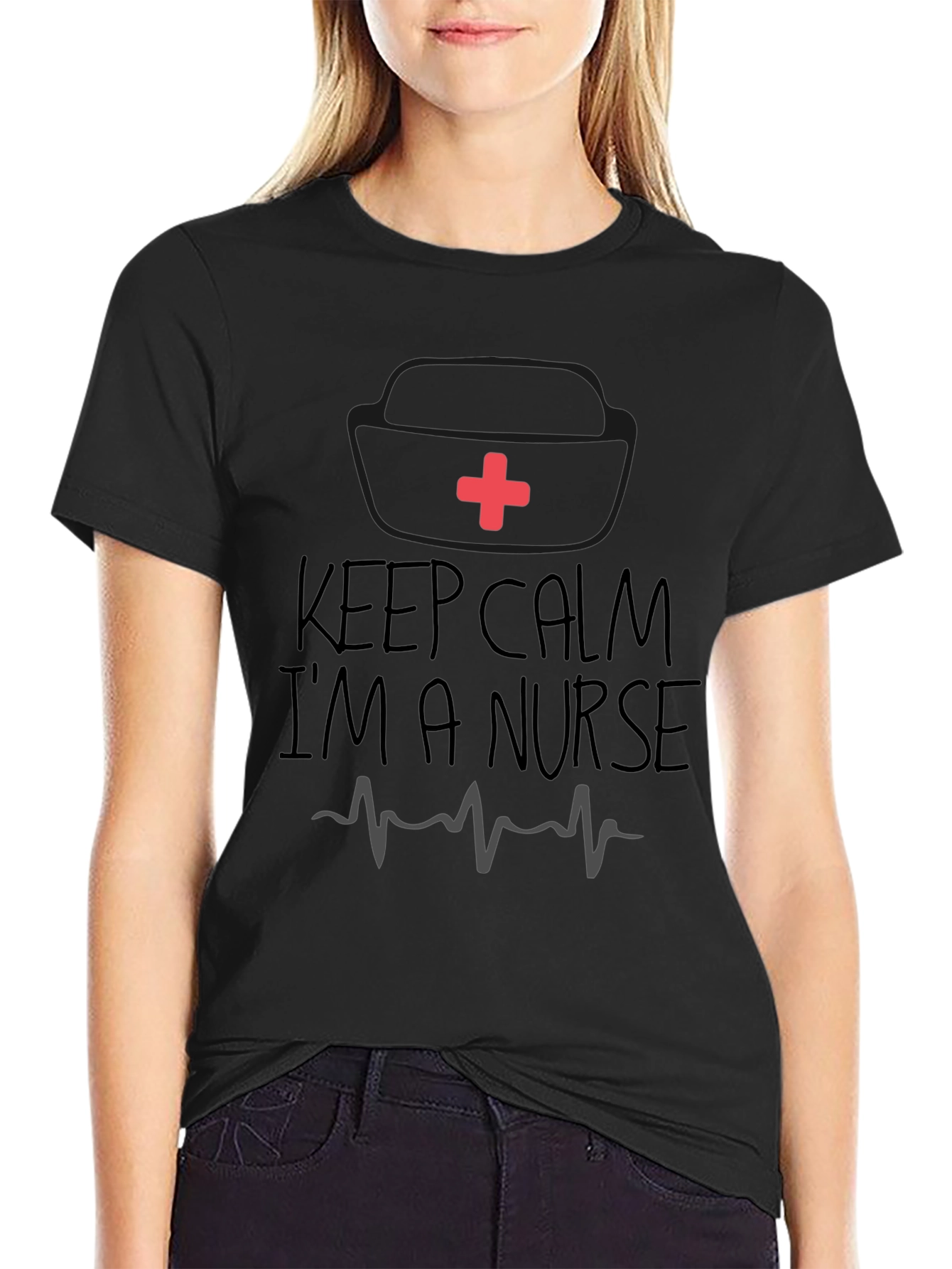 Keep Calm Im A Nurse Graphic T-Shirt