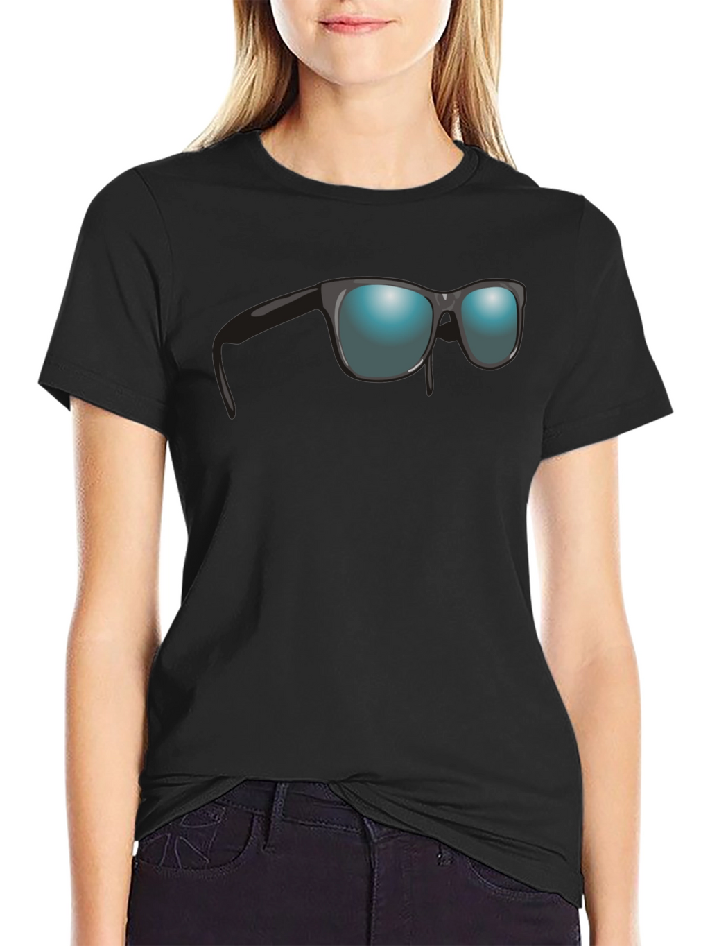 Sunglasses Graphic Black T-Shirt
