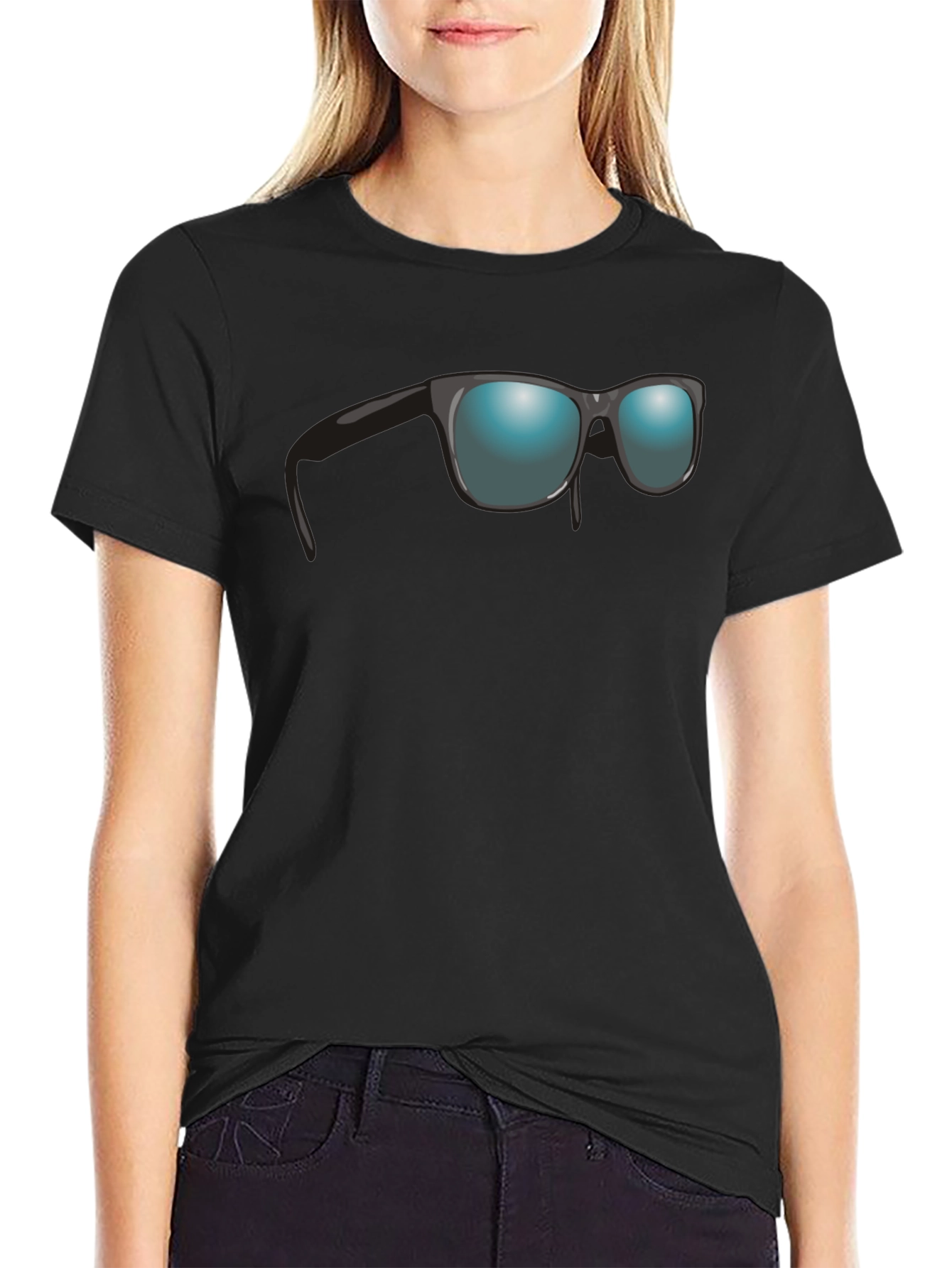 Sunglasses Graphic Black T-Shirt