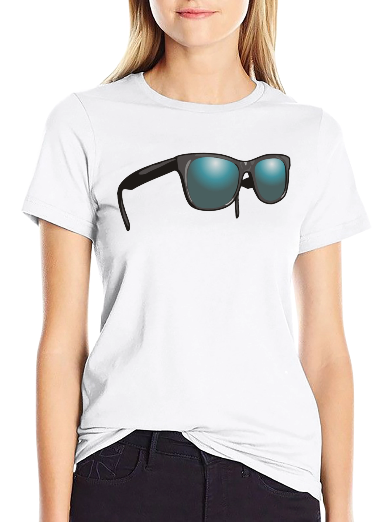 Sunglasses Graphic Black T-Shirt