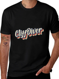 Retro Cliff Diver Graphic Tee