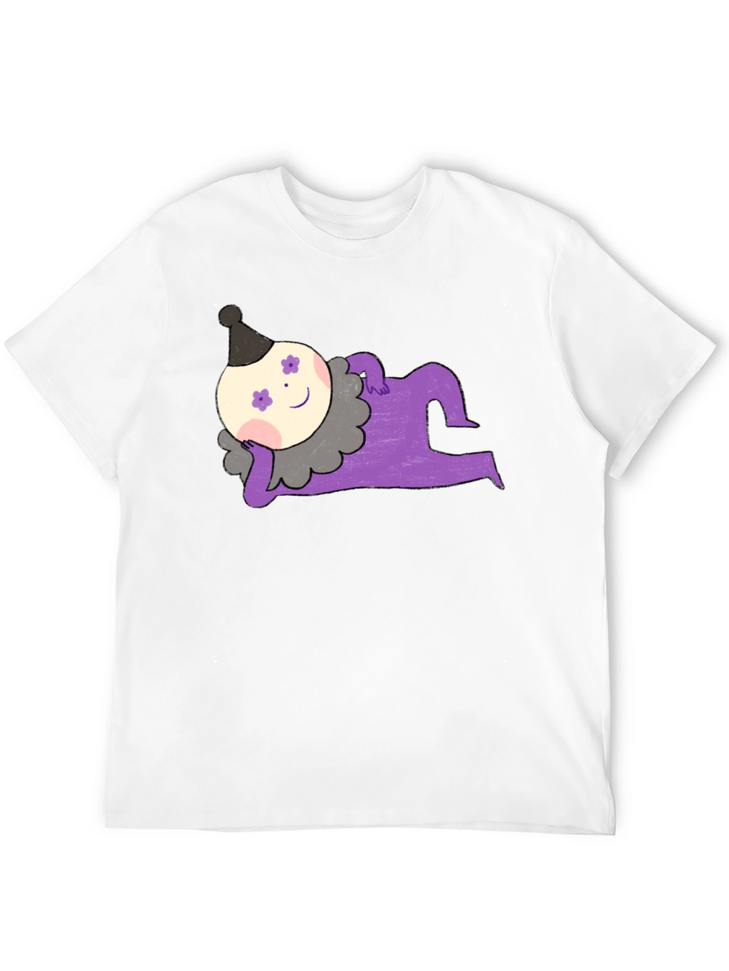 Whimsical Clown Graphic Tee - Unique Design