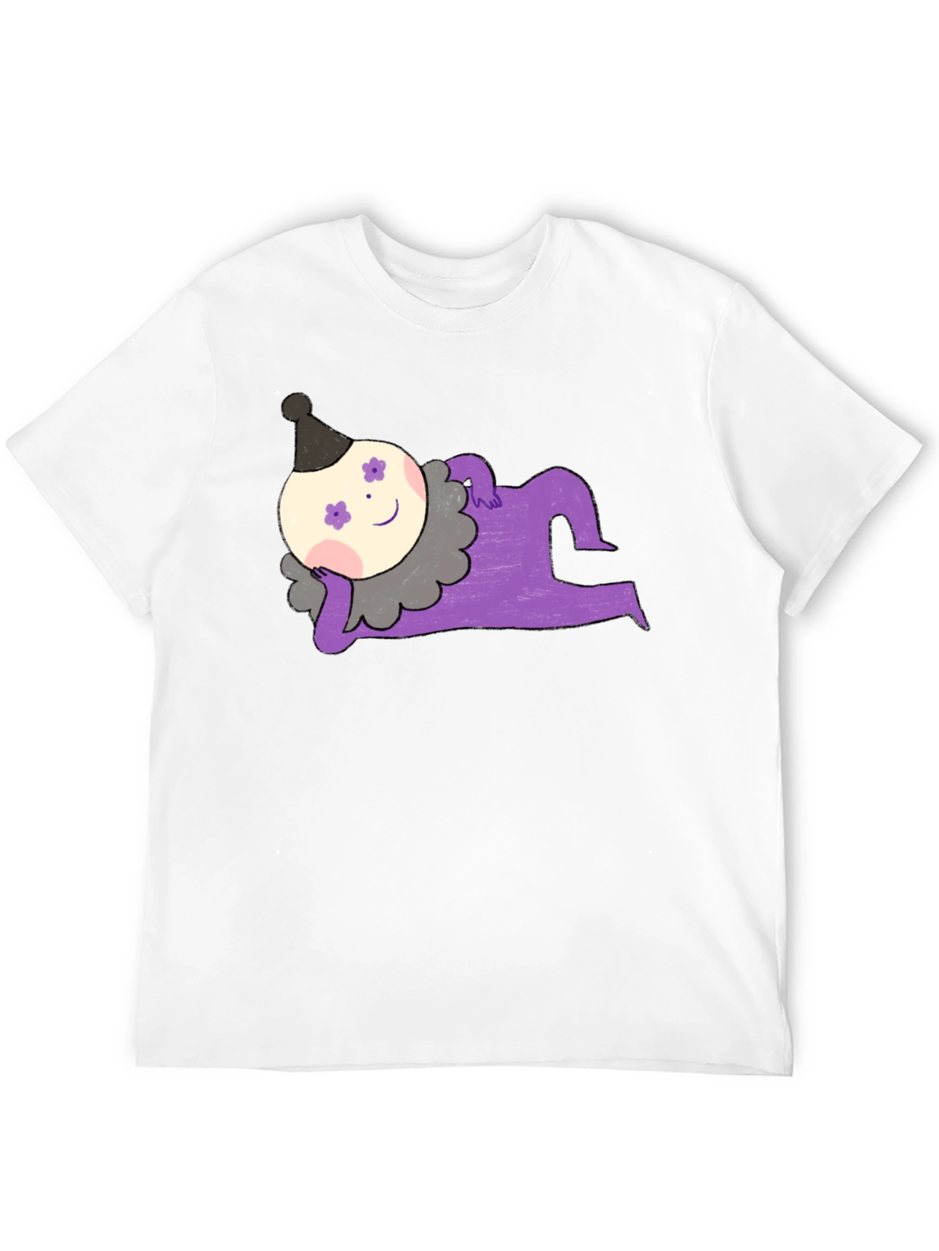 Whimsical Clown Graphic Tee - Unique Design