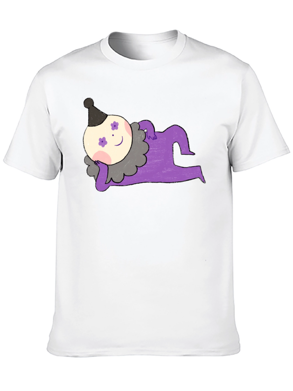 Whimsical Clown Graphic Tee - Unique Design