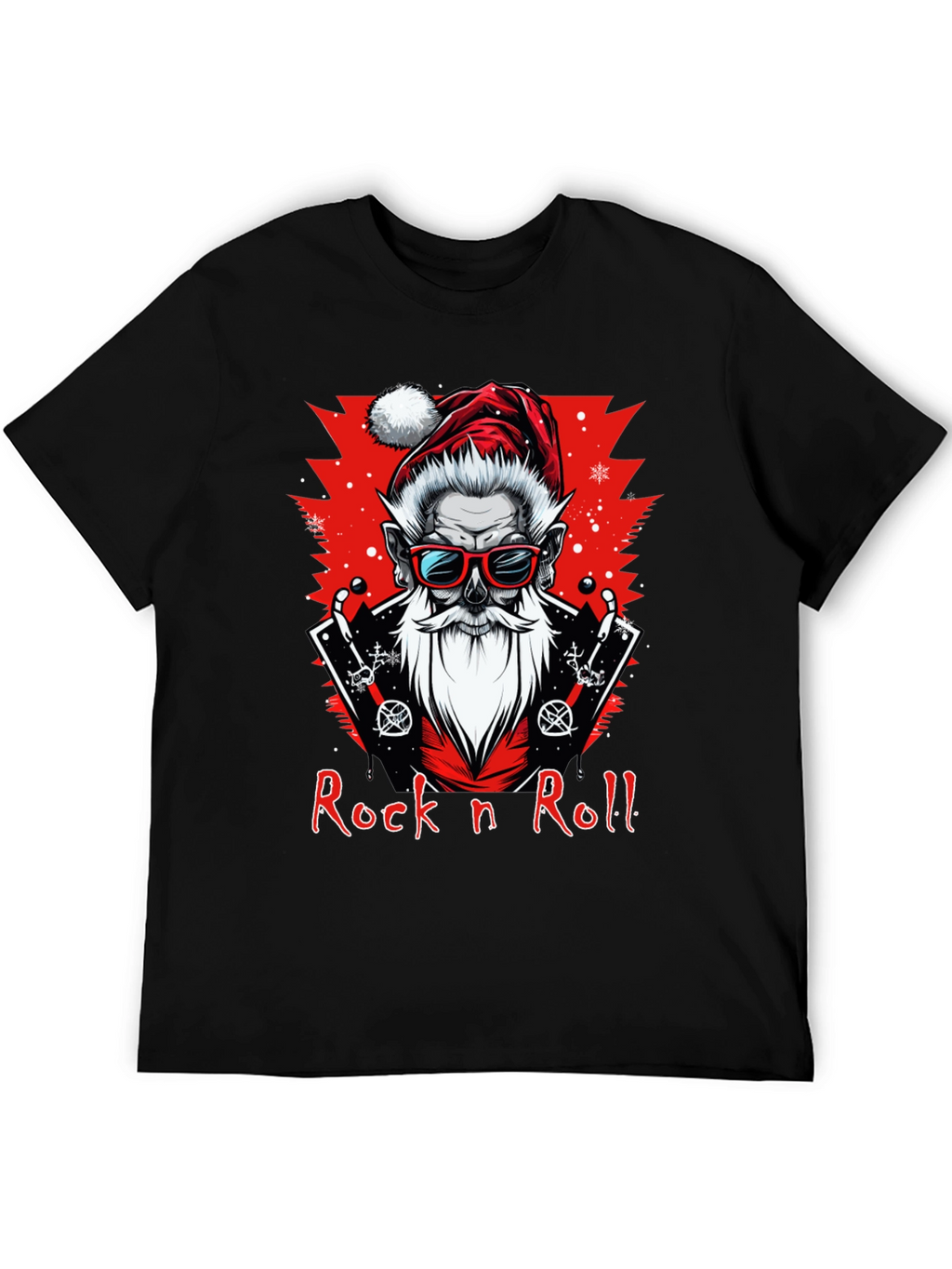 Rock n Roll Santa Graphic Tee