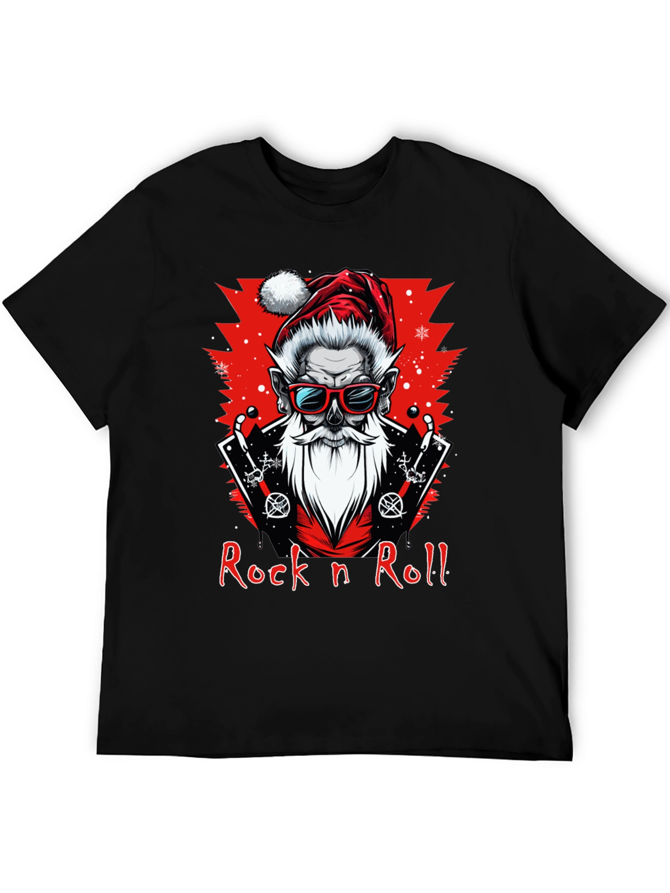 Rock n Roll Santa Graphic Tee