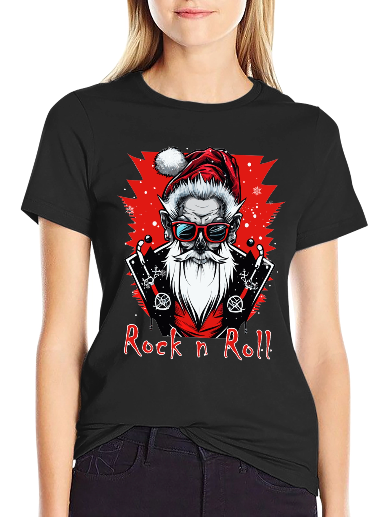 Rock n Roll Santa Graphic Tee