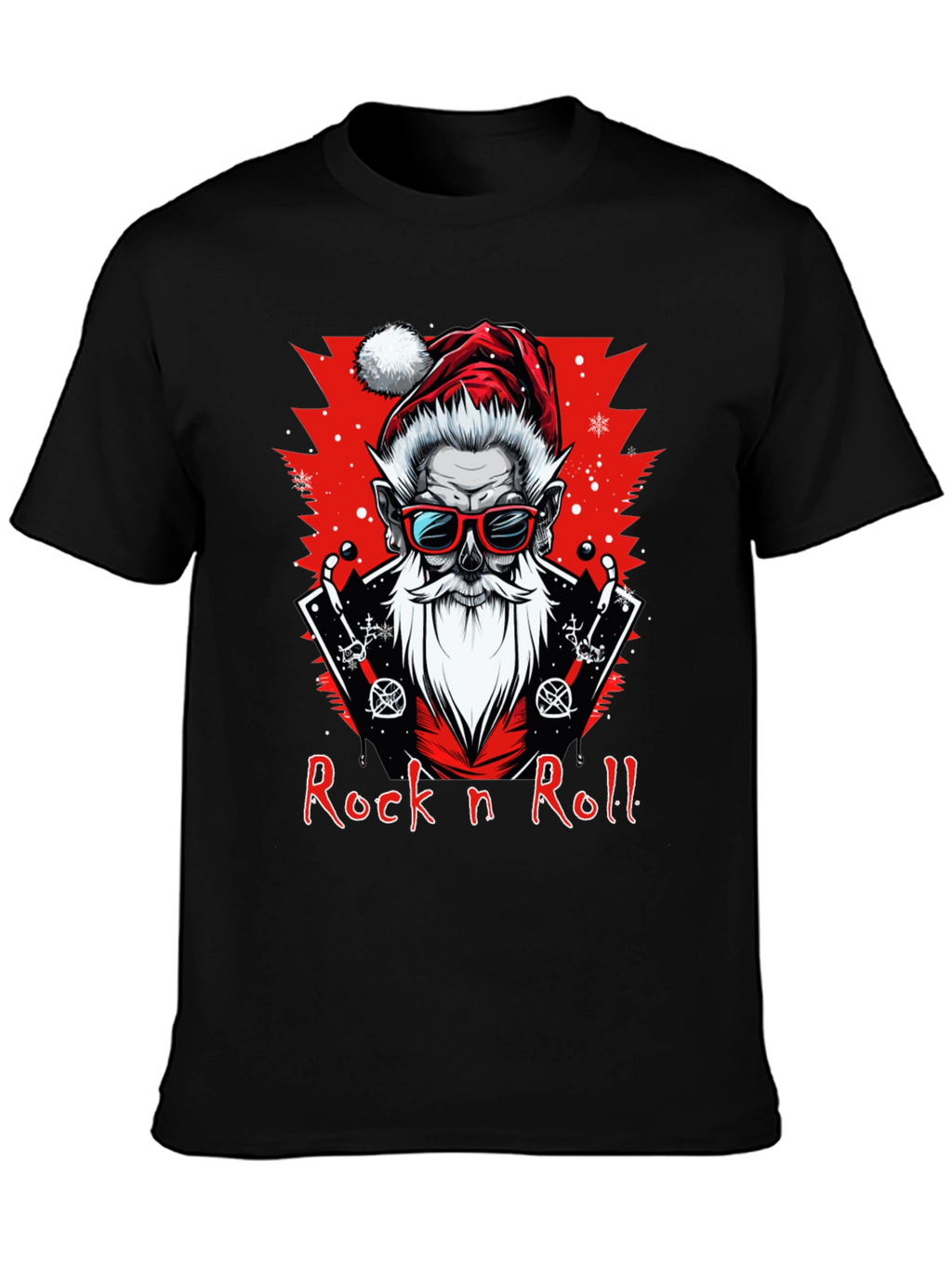 Rock n Roll Santa Graphic Tee