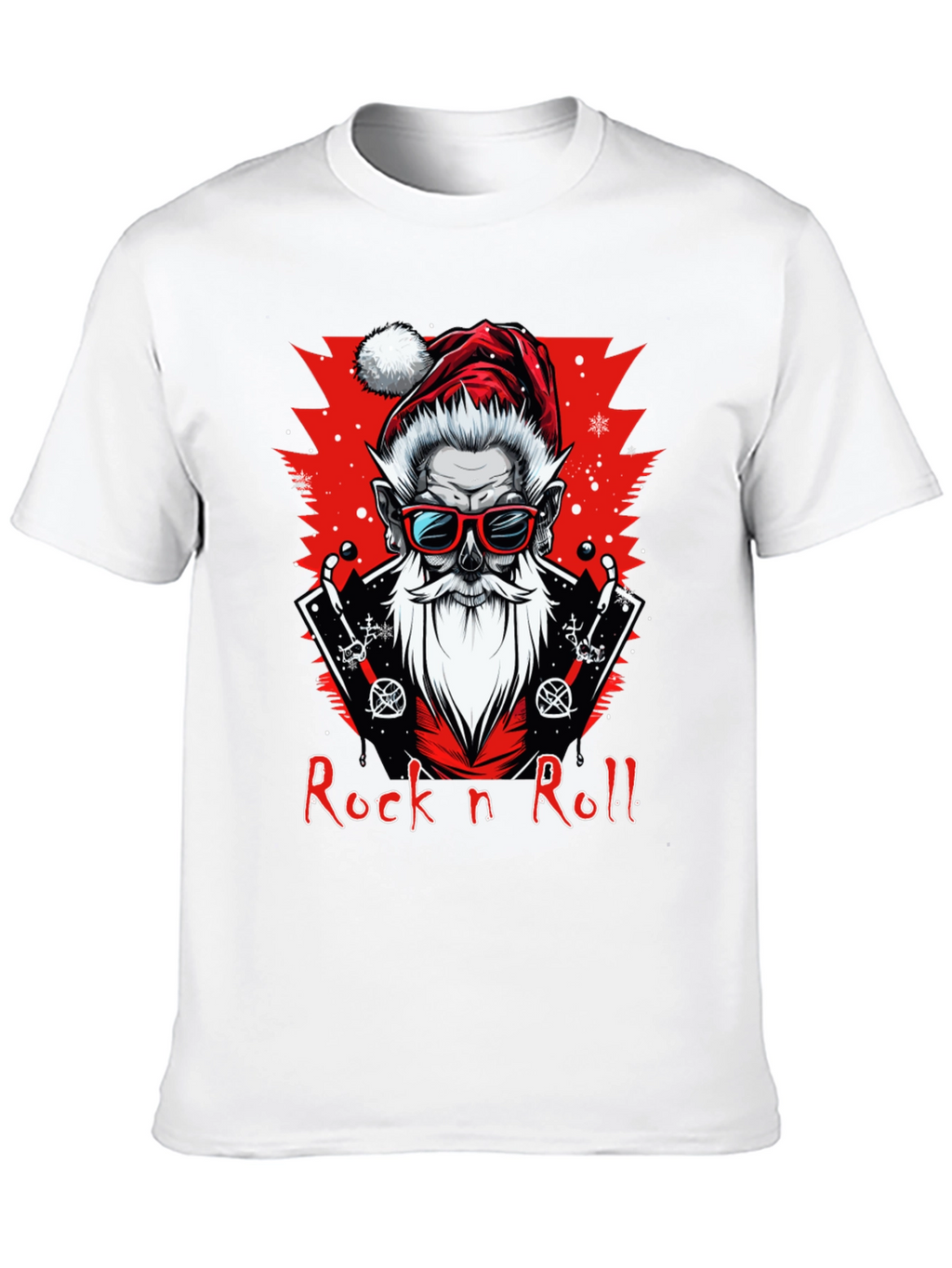 Rock n Roll Santa Graphic Tee