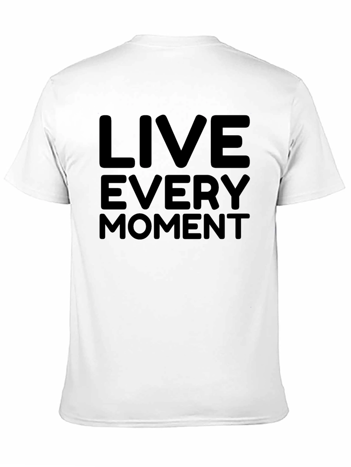 Live Every Moment Black Graphic Tee