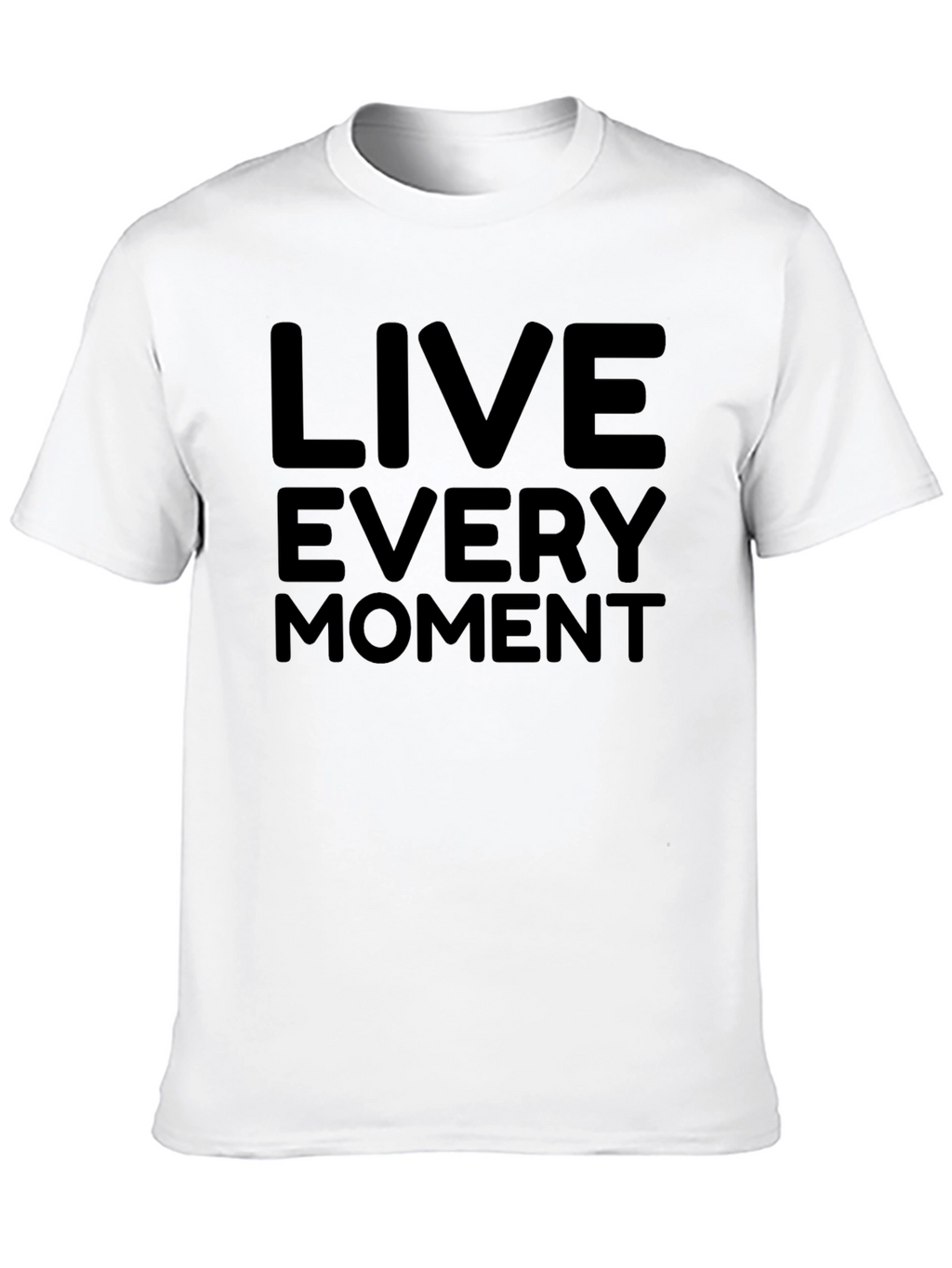Live Every Moment Black Graphic Tee
