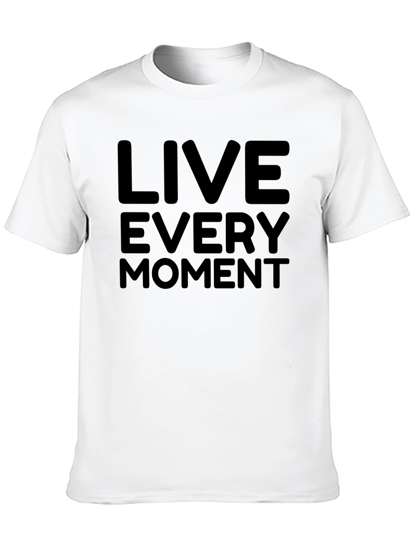Live Every Moment Black Graphic Tee