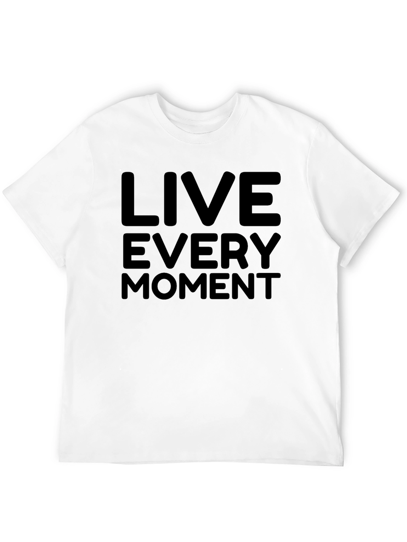Live Every Moment Black Graphic Tee