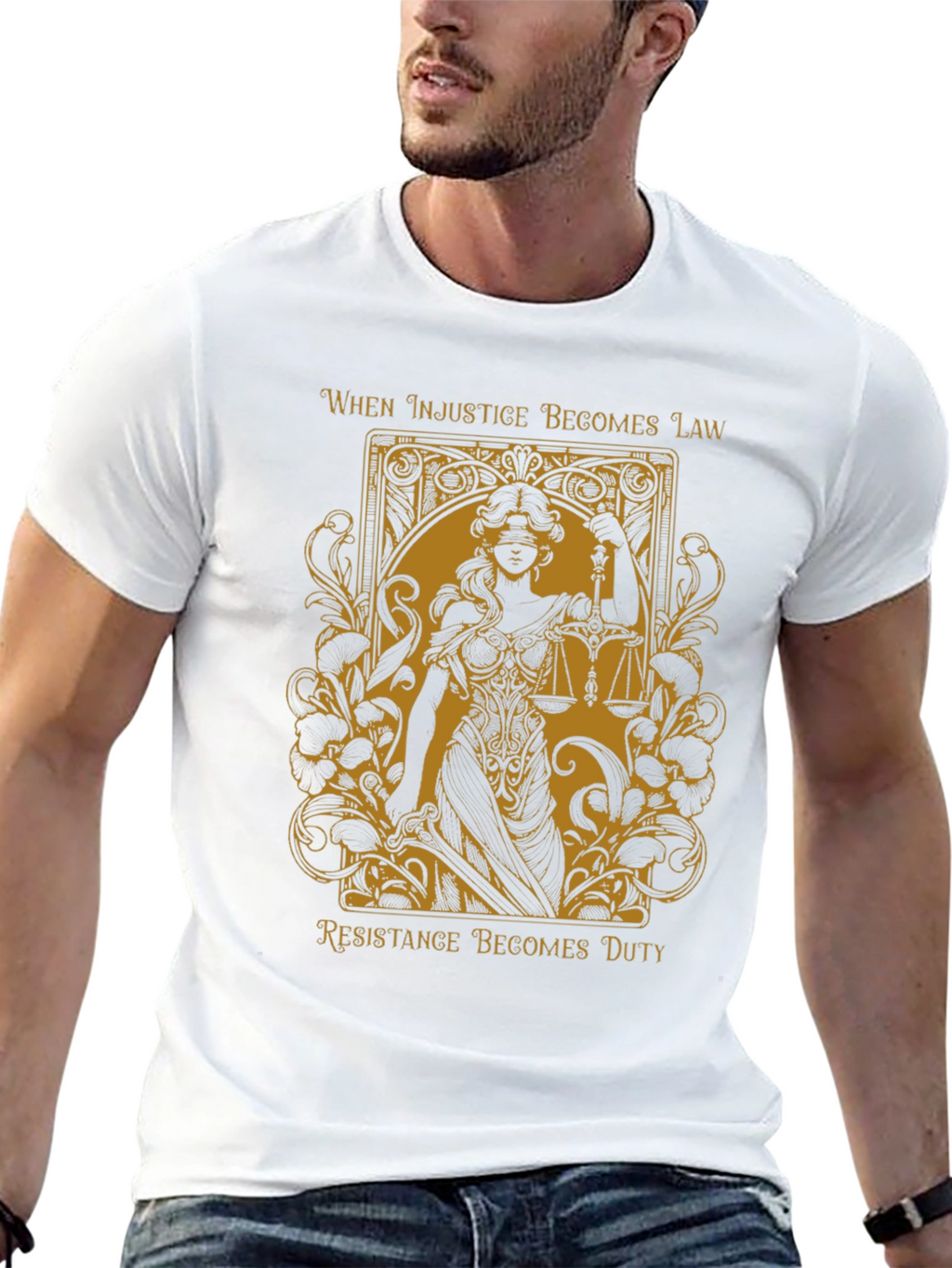 Justice T-Shirt - When Injustice Becomes Law