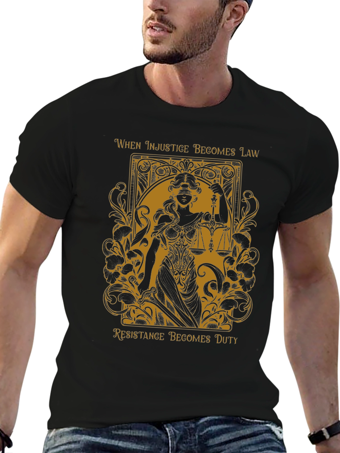 Justice T-Shirt - When Injustice Becomes Law