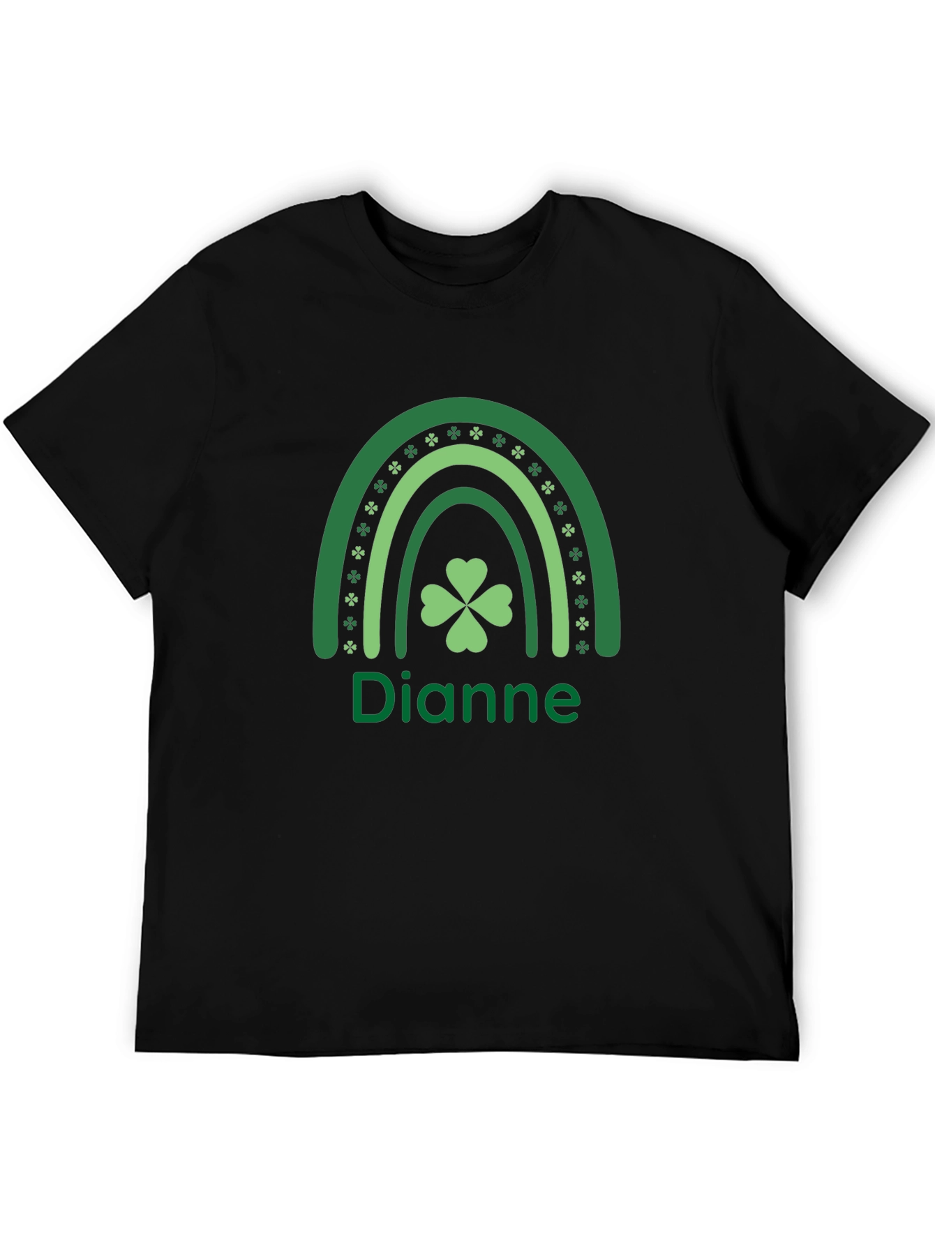 Dianne St. Patricks Day Shamrock Rainbow T-Shirt