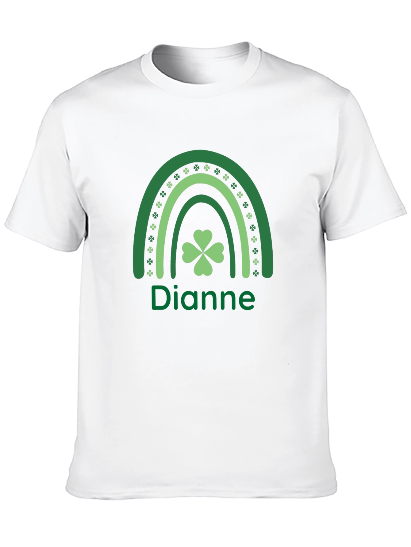Dianne St. Patricks Day Shamrock Rainbow T-Shirt