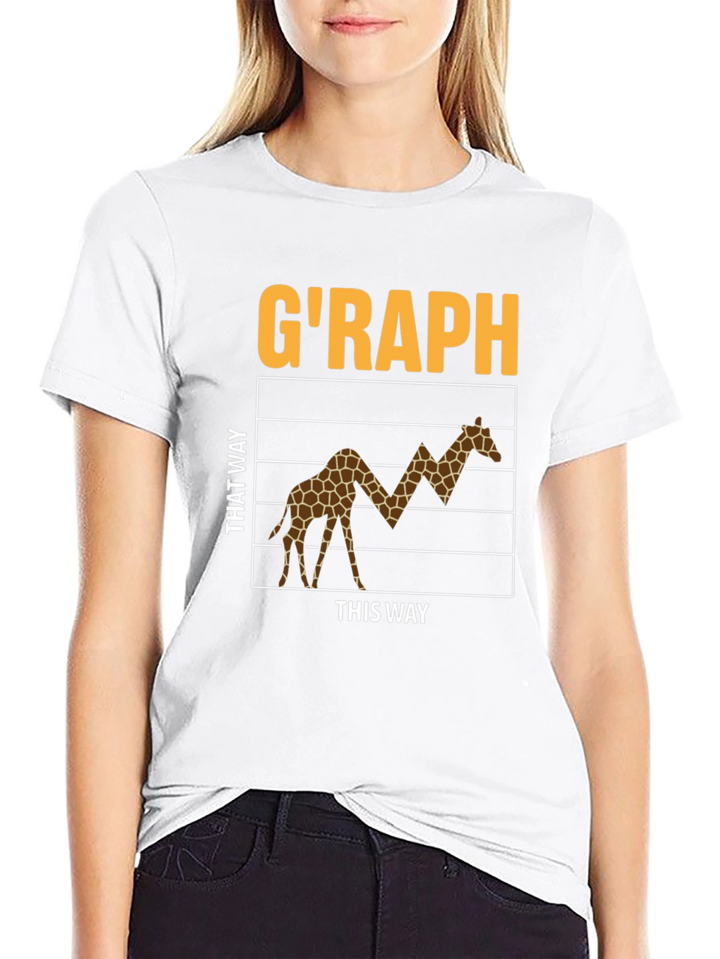 GRAPH Giraffe Stock Market T-Shirt