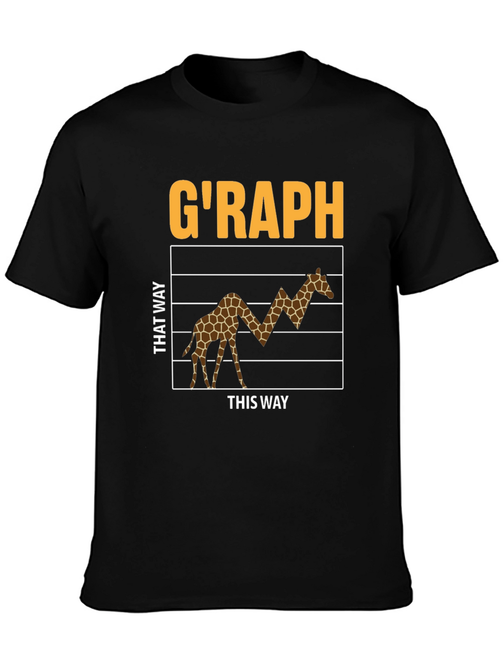 GRAPH Giraffe Stock Market T-Shirt