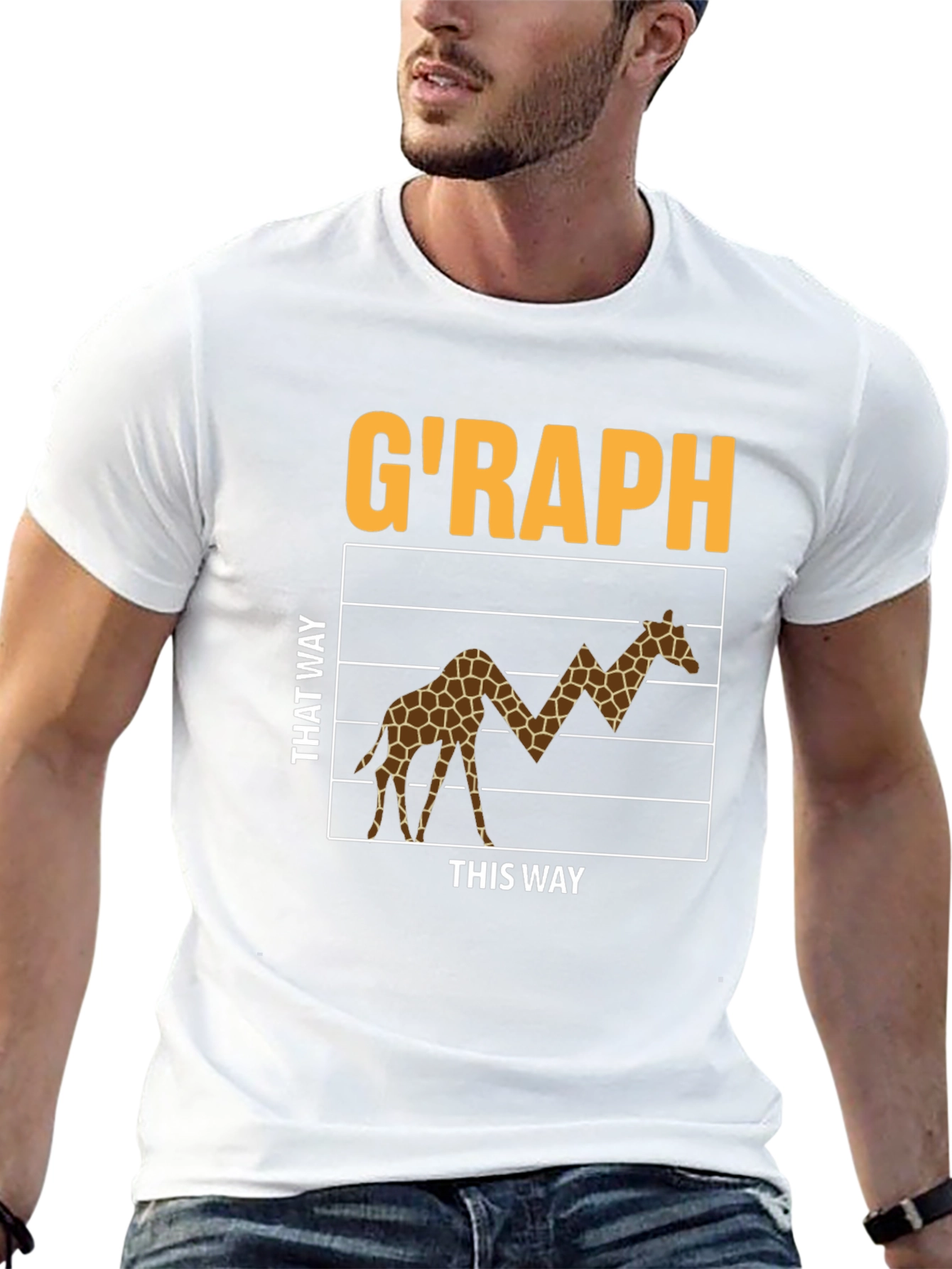 GRAPH Giraffe Stock Market T-Shirt