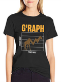 GRAPH Giraffe Stock Market T-Shirt