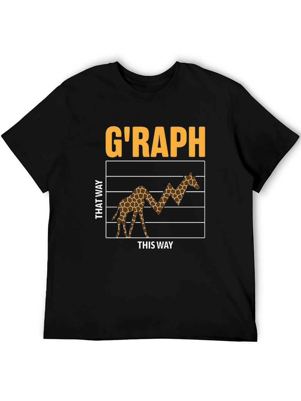 GRAPH Giraffe Stock Market T-Shirt