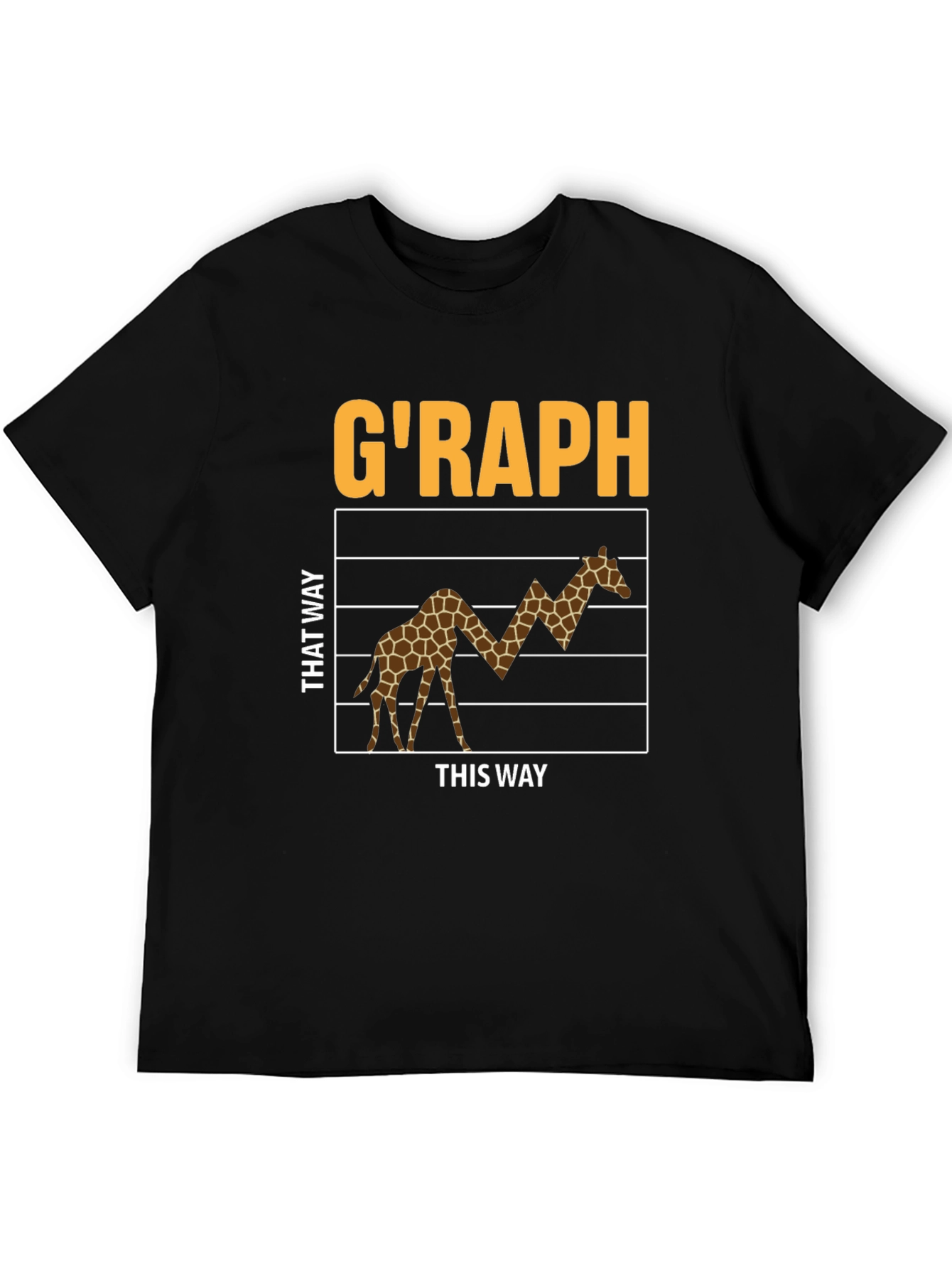 GRAPH Giraffe Stock Market T-Shirt