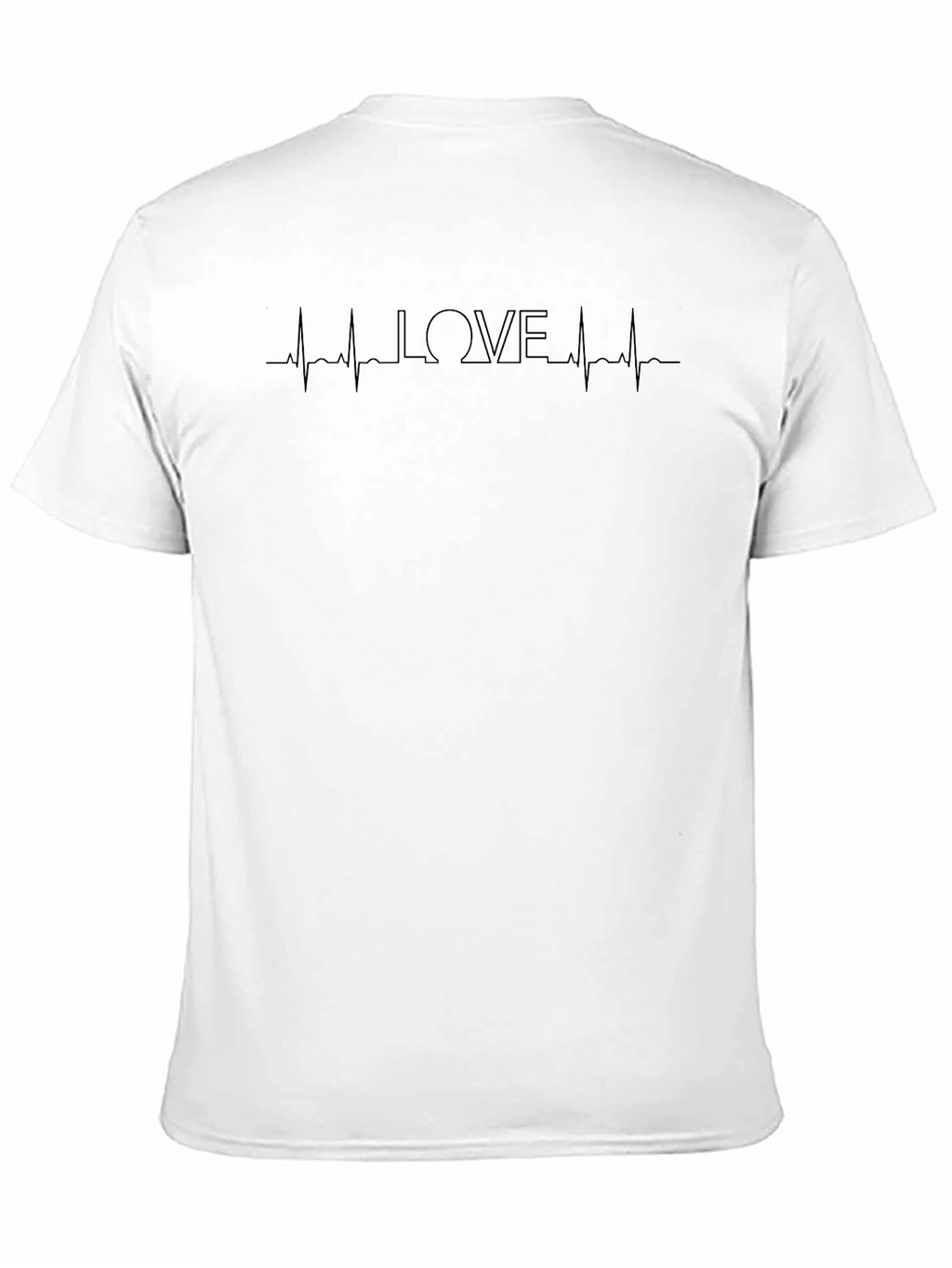 Love Heartbeat Graphic Tee - Black