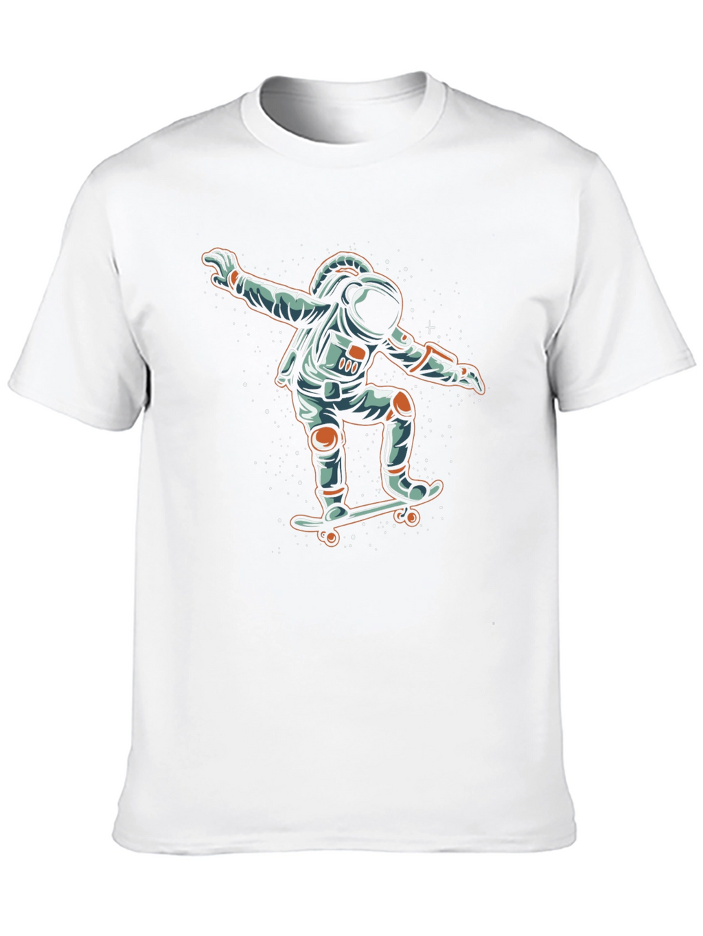 Astronaut Skateboarder Graphic Tee