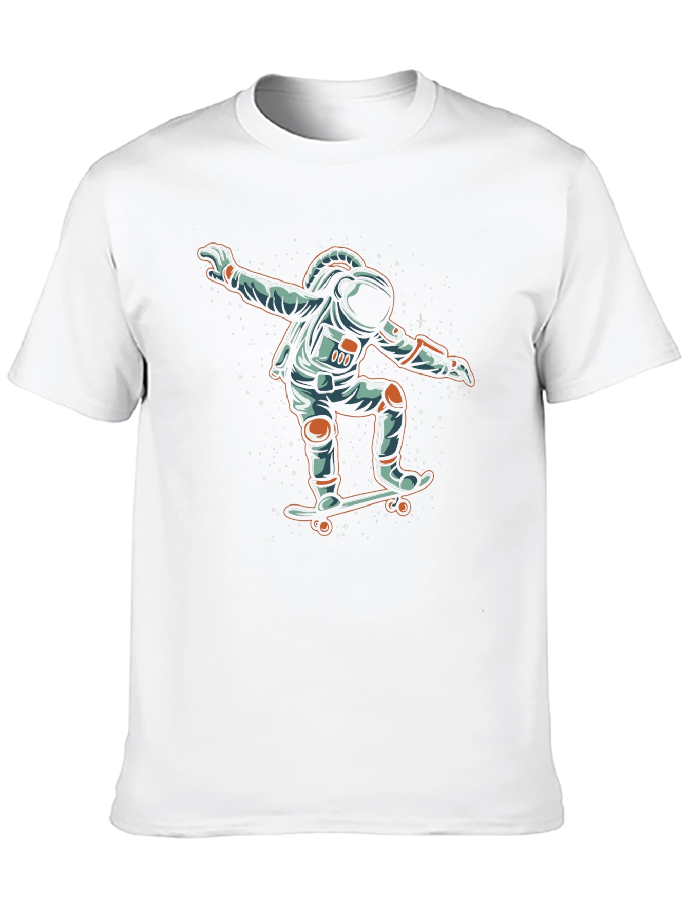 Astronaut Skateboarder Graphic Tee