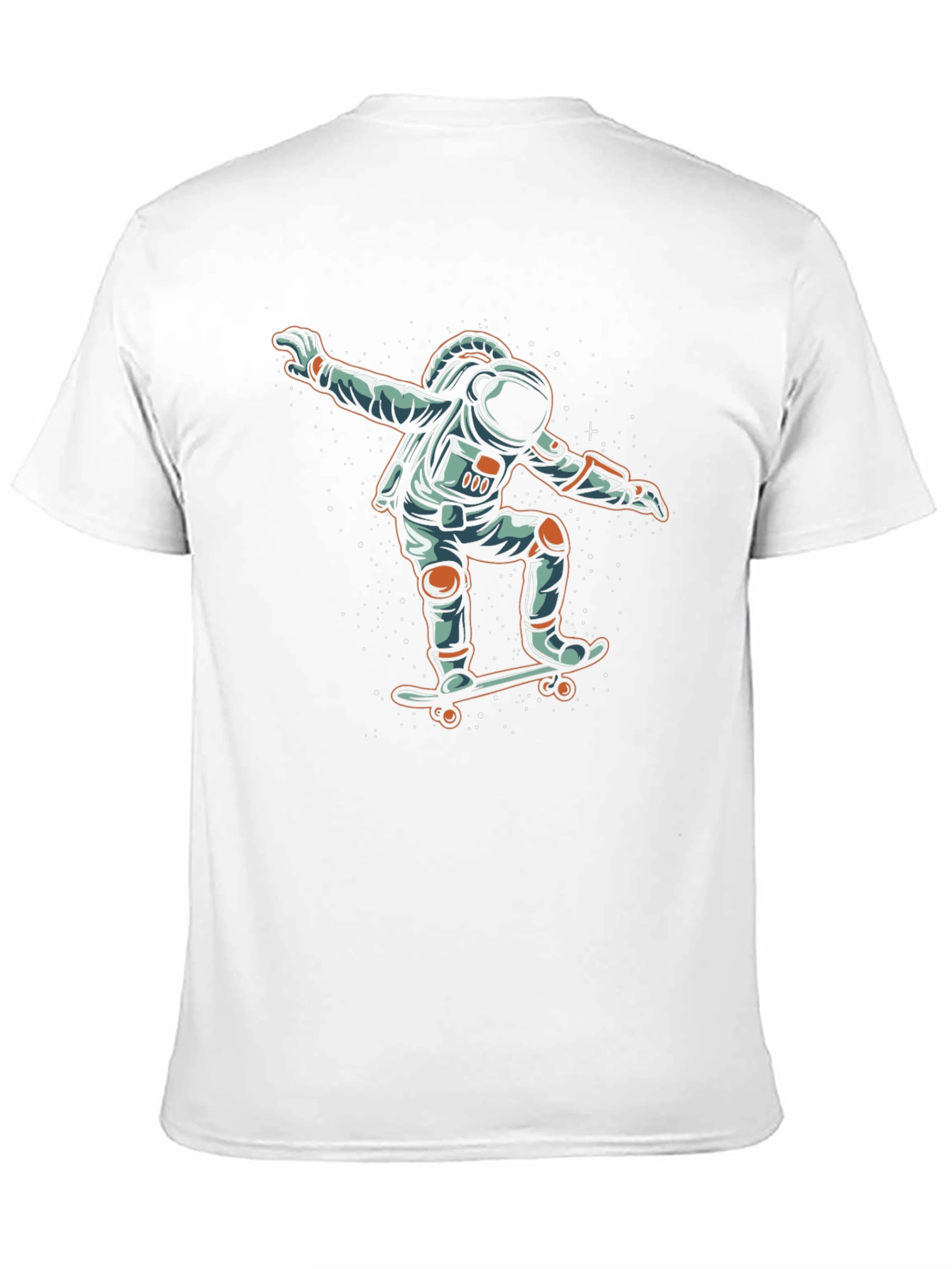 Astronaut Skateboarder Graphic Tee