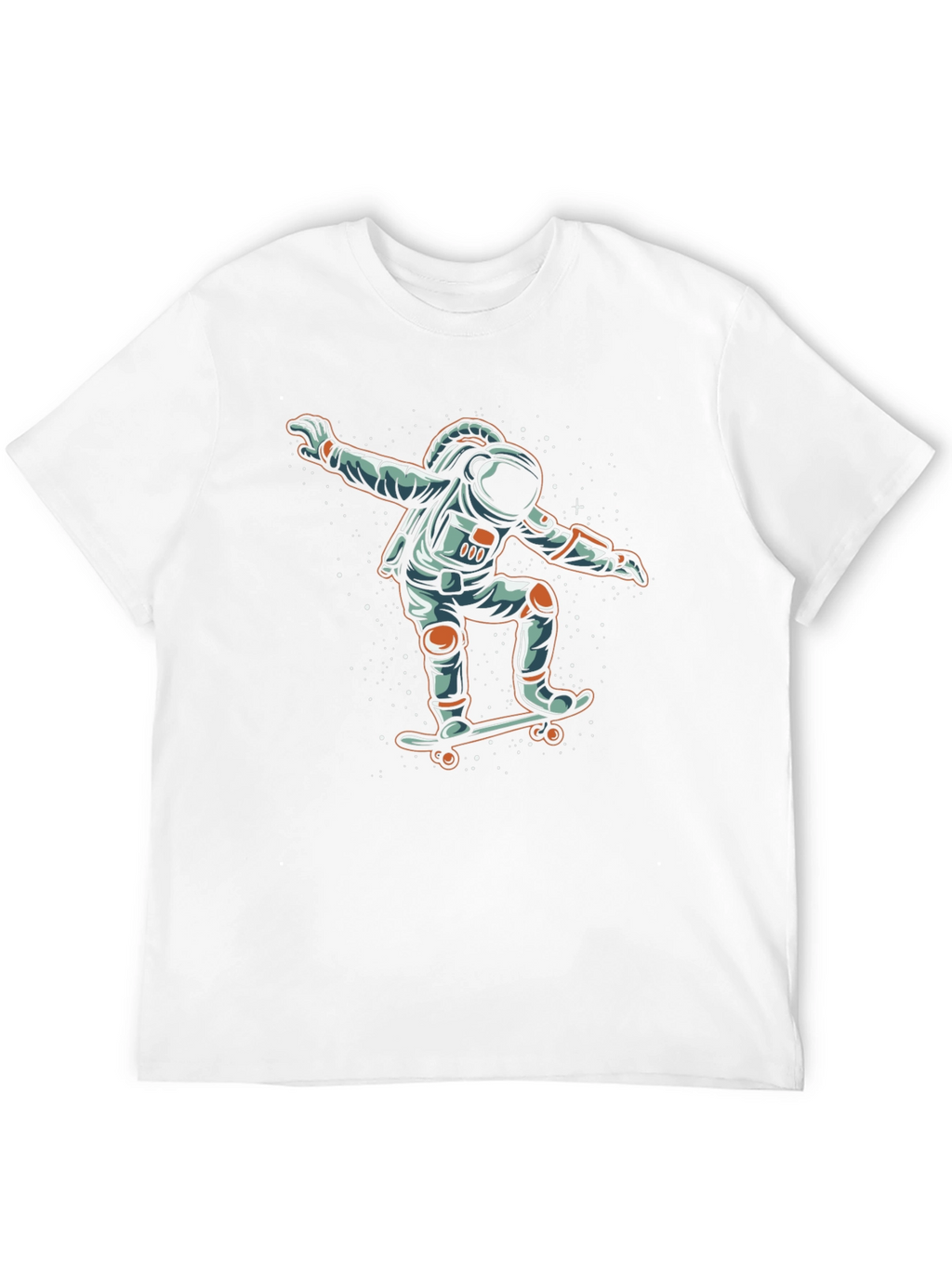 Astronaut Skateboarder Graphic Tee