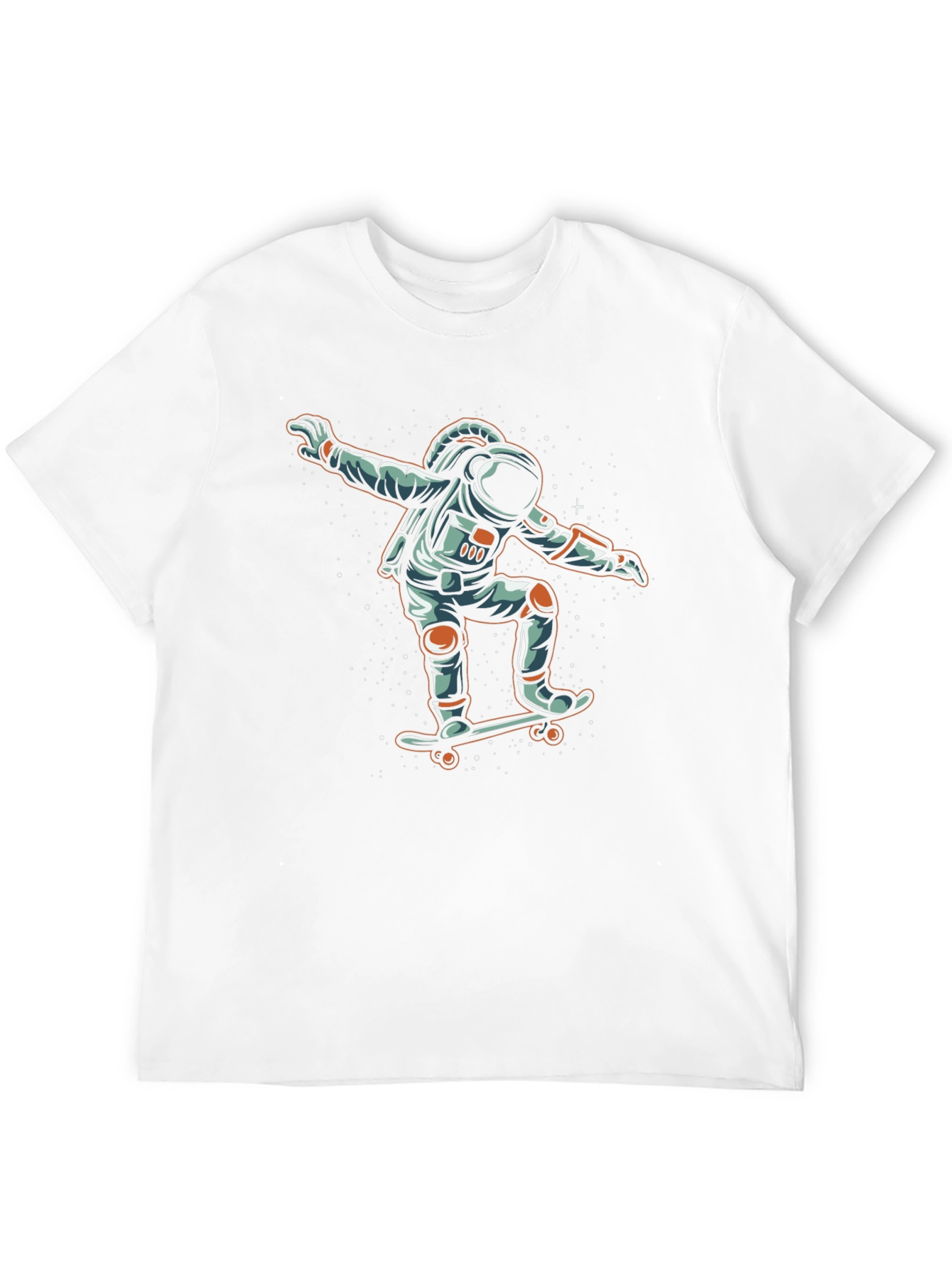 Astronaut Skateboarder Graphic Tee