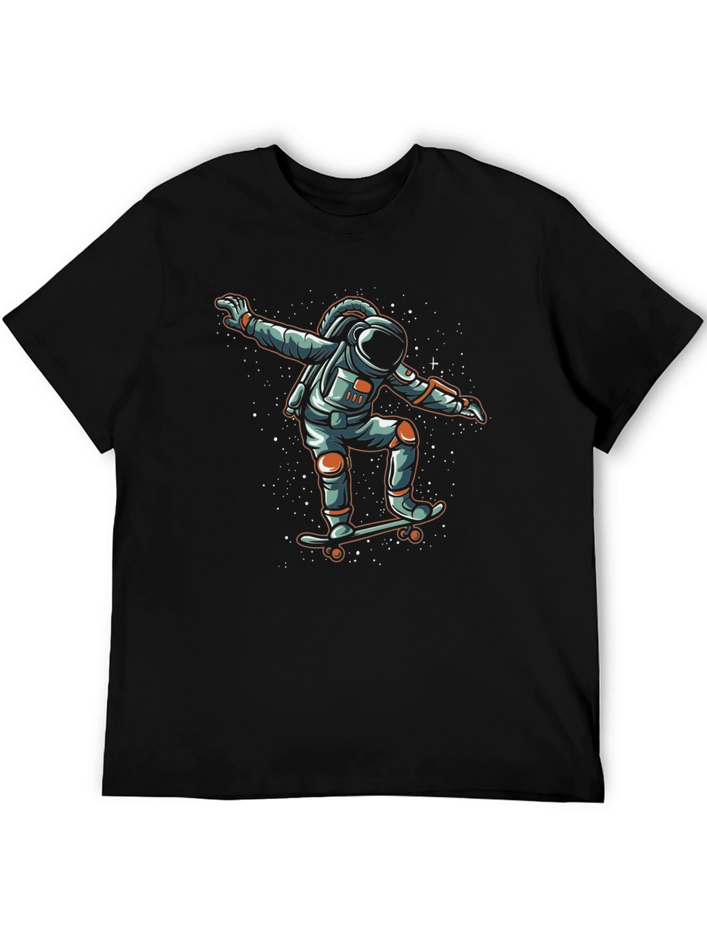 Astronaut Skateboarder Graphic Tee