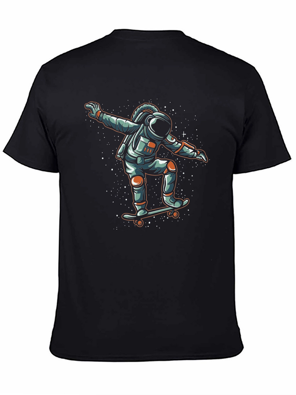 Astronaut Skateboarder Graphic Tee