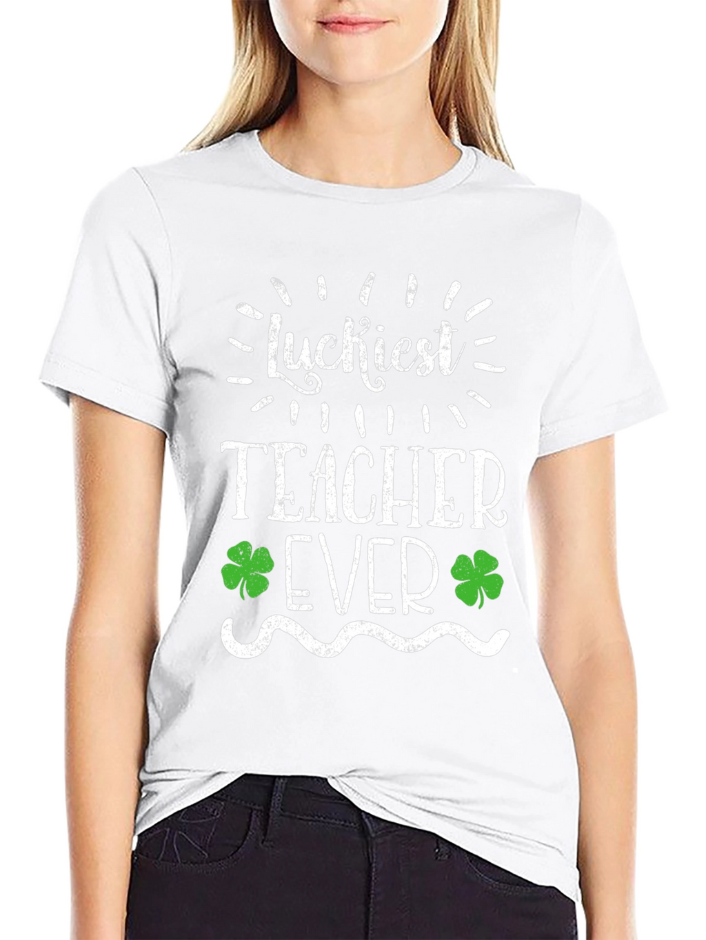 Luckiest Teacher Ever St. Patricks Day Graphic Tee